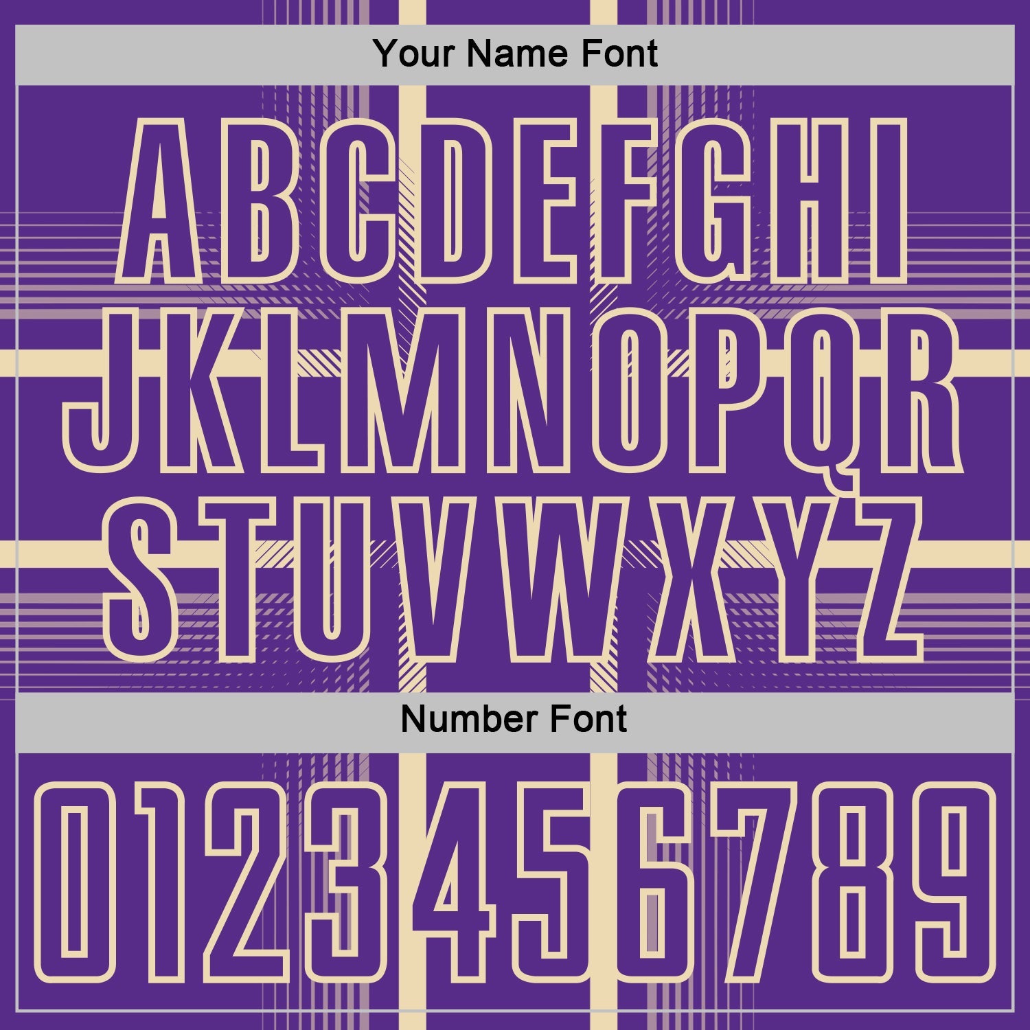 Custom Purple Cream Lines Sublimation Soccer Uniform Jersey view 6