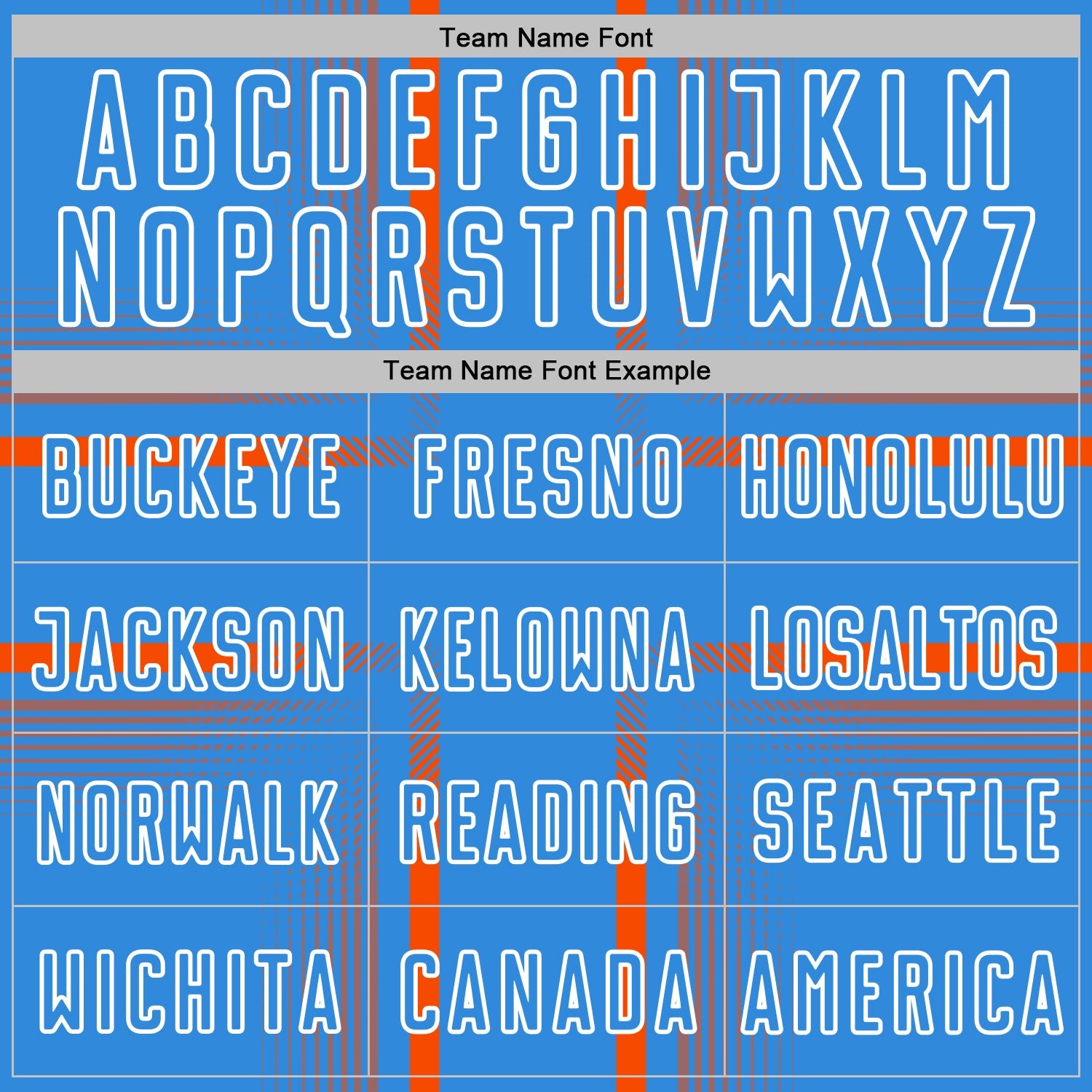 Custom Powder Blue Orange-White Lines Sublimation Soccer Uniform Jersey view 5
