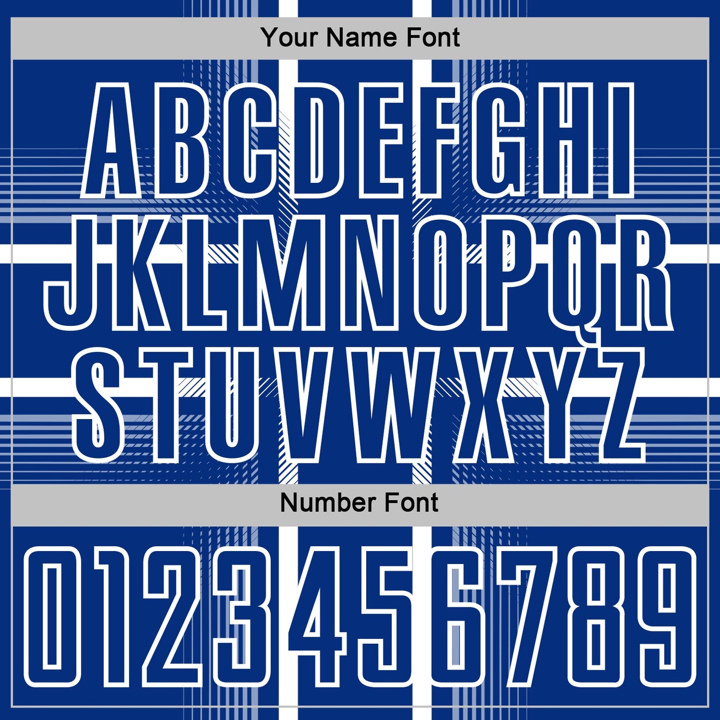 Custom Royal White Lines Sublimation Soccer Uniform Jersey view 6