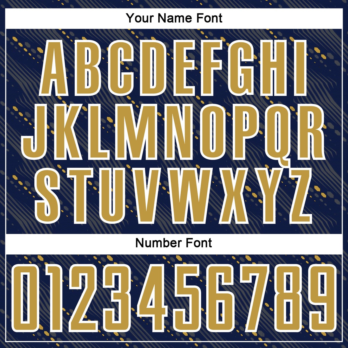 Custom Navy Old Gold-White Slant Lines Sports Sublimation Soccer Uniform Jersey view 6