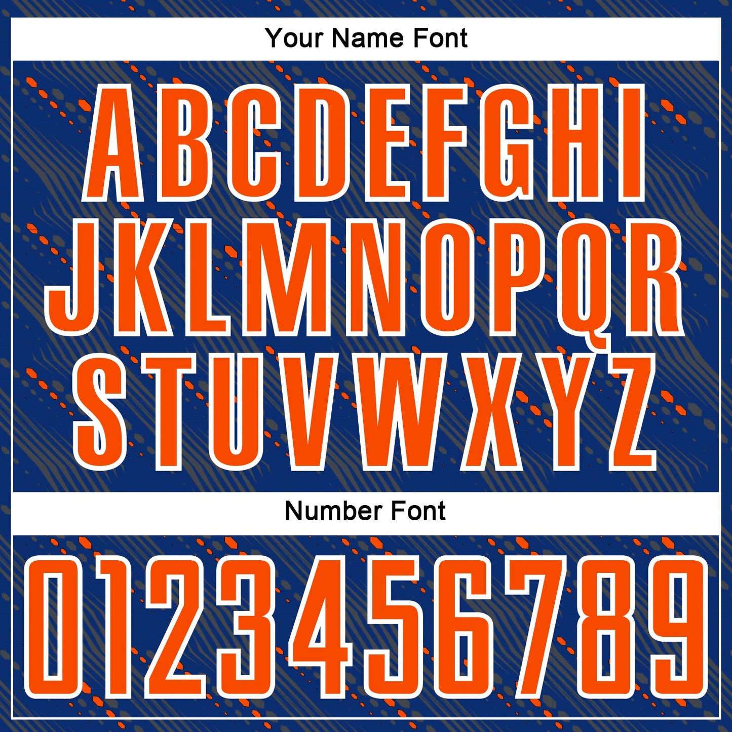Custom Royal Orange-White Slant Lines Sports Sublimation Soccer Uniform Jersey view 6
