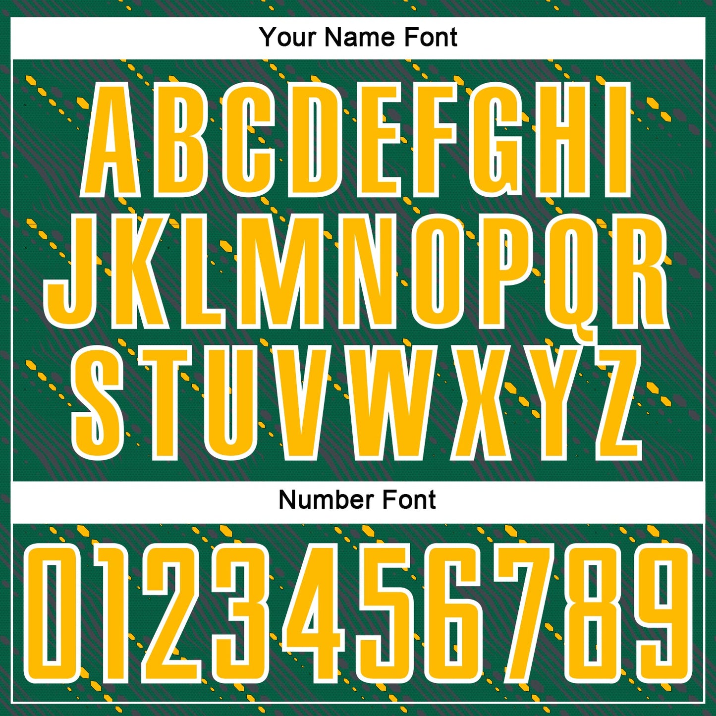 Custom Kelly Green Gold-White Slant Lines Sports Sublimation Soccer Uniform Jersey view 6