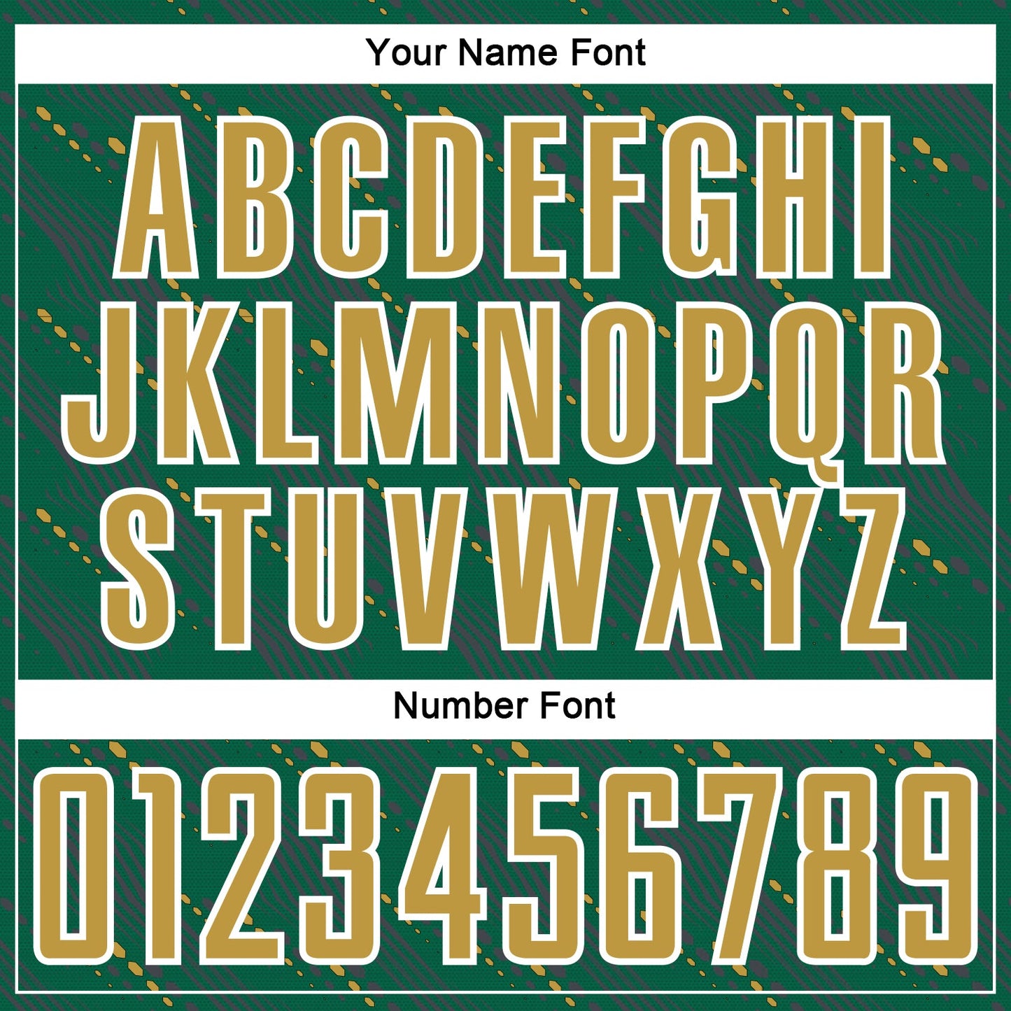 Custom Kelly Green Old Gold-White Slant Lines Sports Sublimation Soccer Uniform Jersey view 6