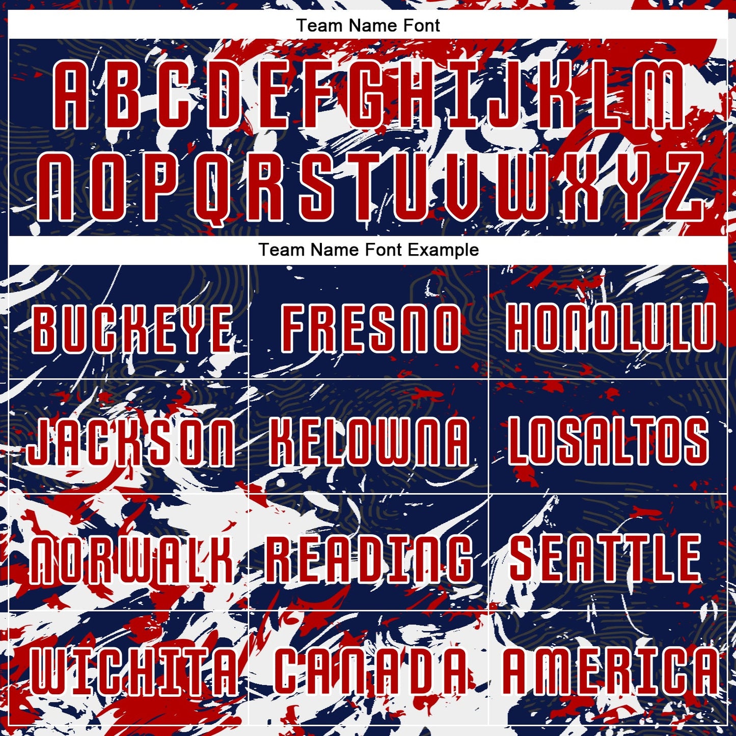 Custom Navy Red-White Fluid Art Splash Sublimation Soccer Uniform Jersey view 5