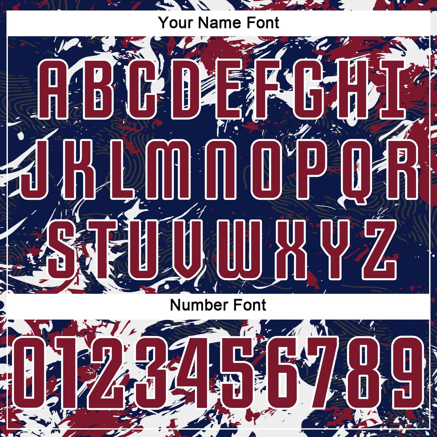 Custom Navy Crimson-White Fluid Art Splash Sublimation Soccer Uniform Jersey view 6