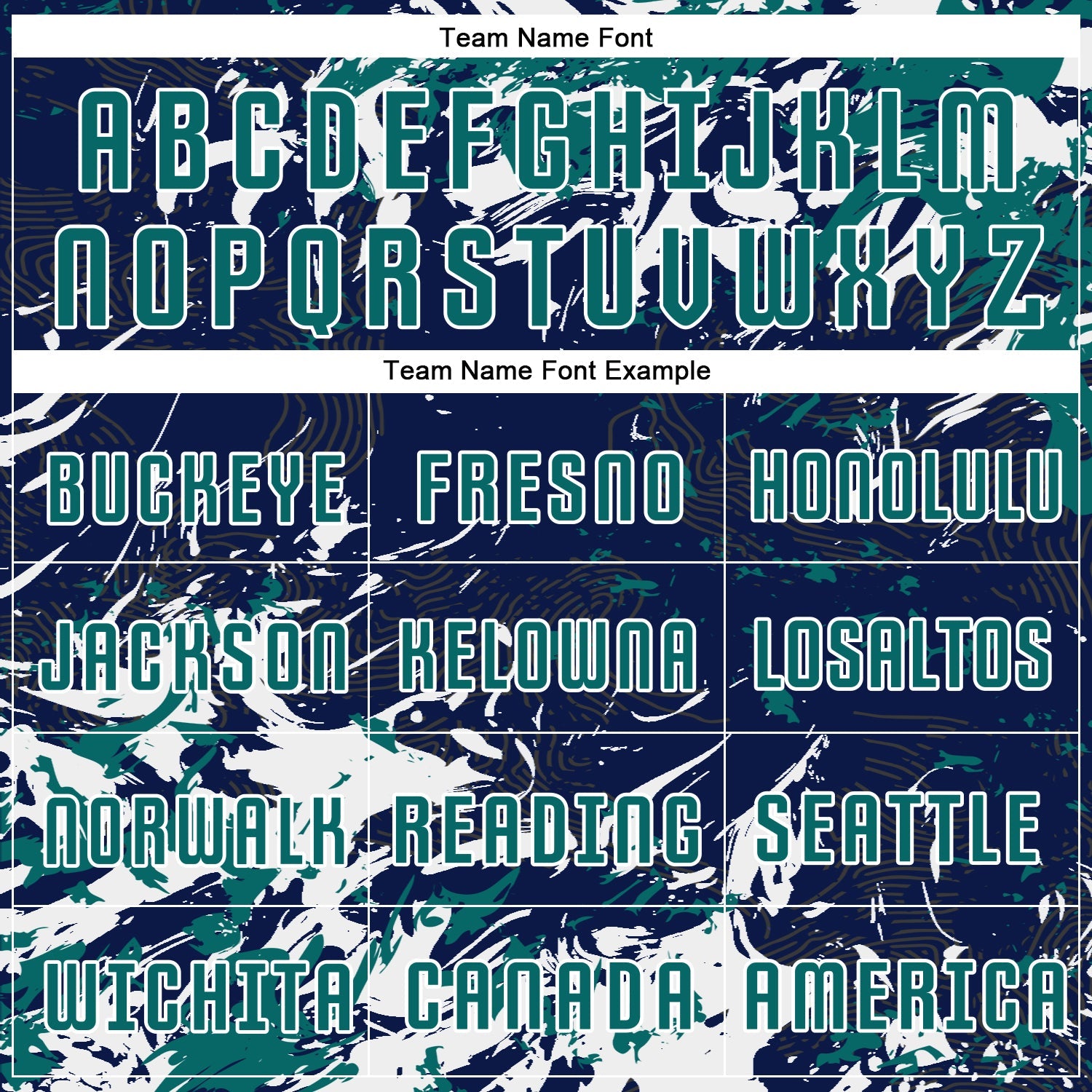 Custom Navy Teal-White Fluid Art Splash Sublimation Soccer Uniform Jersey view 5