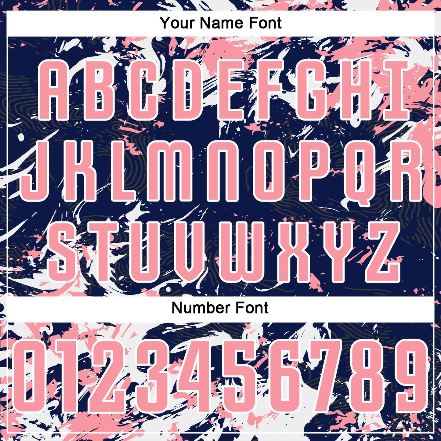 Custom Navy Medium Pink-White Fluid Art Splash Sublimation Soccer Uniform Jersey view 6