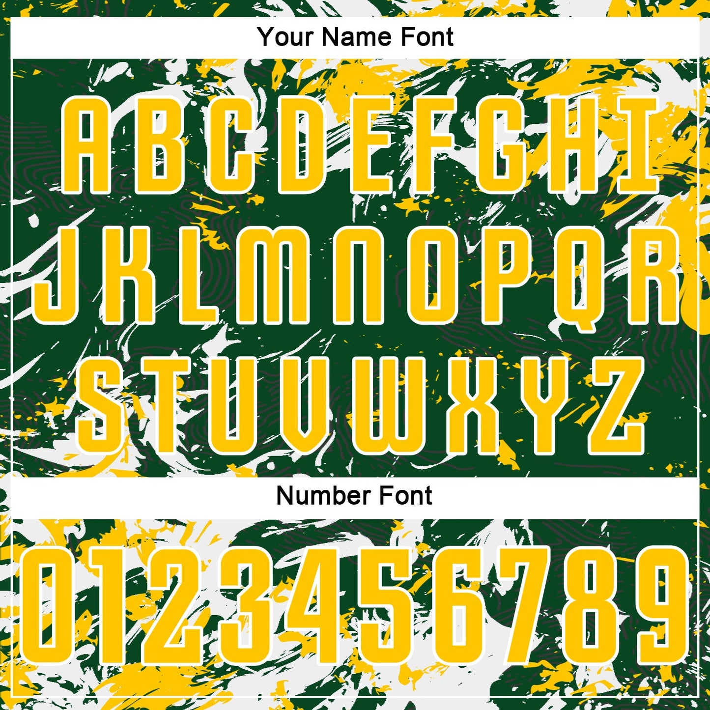 Custom Green Yellow-White Fluid Art Splash Sublimation Soccer Uniform Jersey view 6