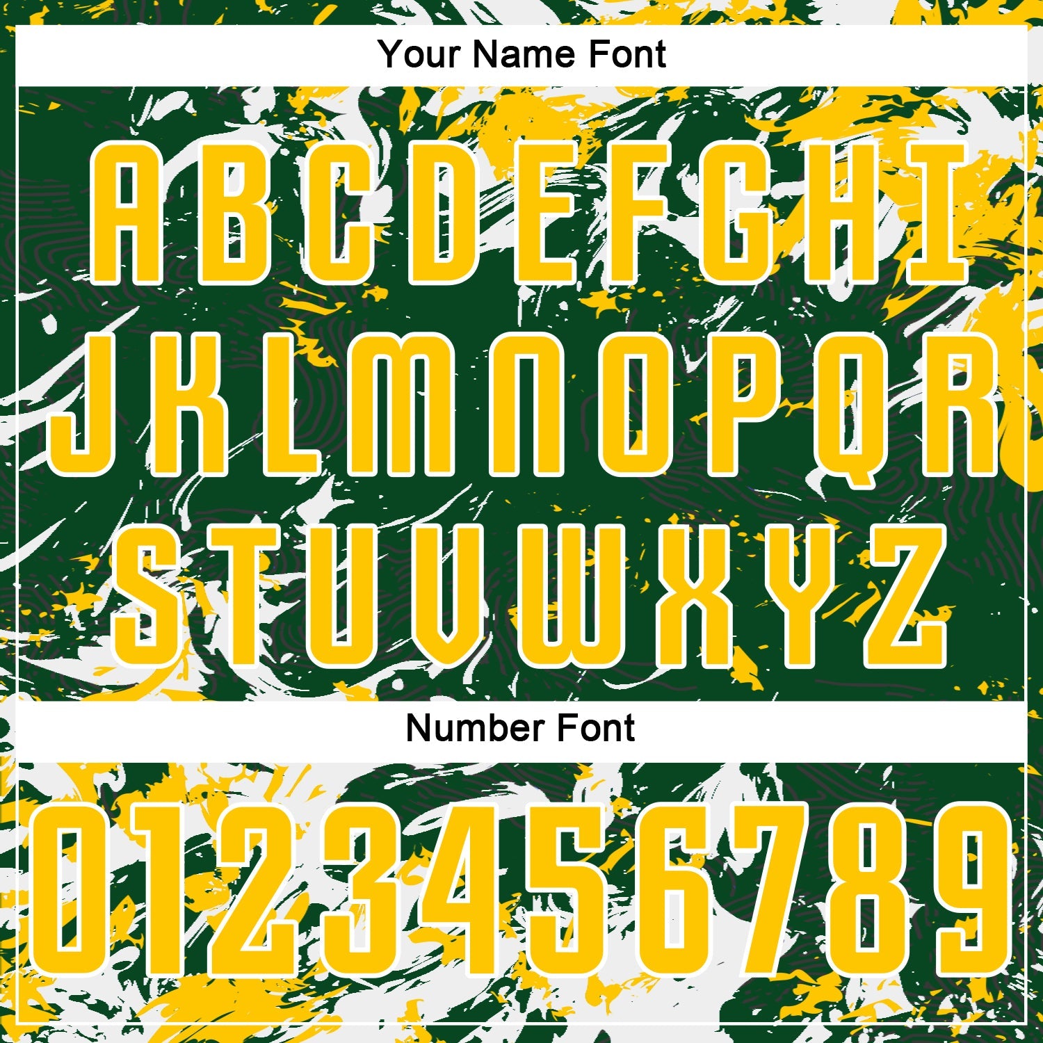 Custom Green Yellow-White Fluid Art Splash Sublimation Soccer Uniform Jersey view 6