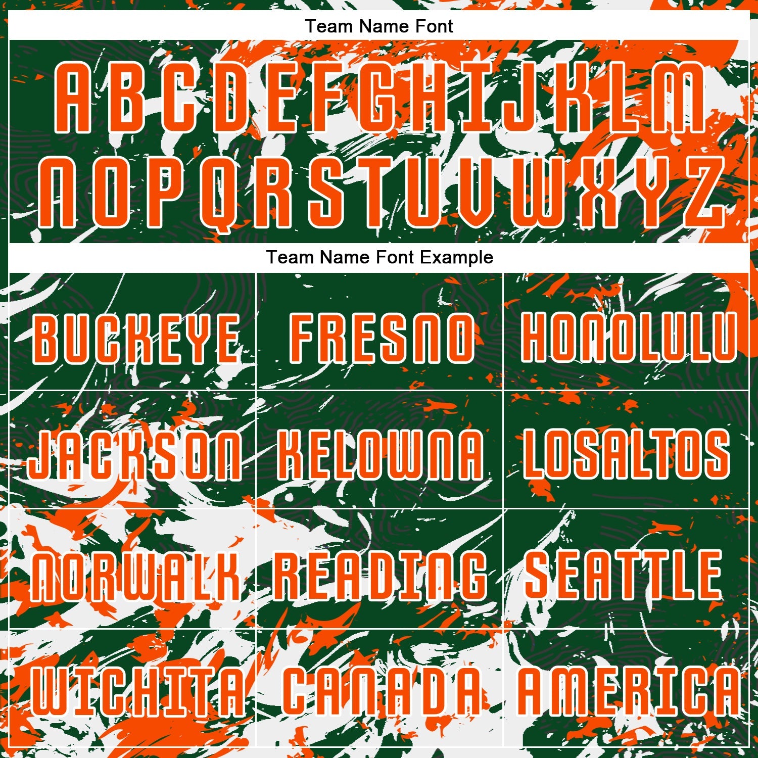 Custom Green Orange-White Fluid Art Splash Sublimation Soccer Uniform Jersey view 5