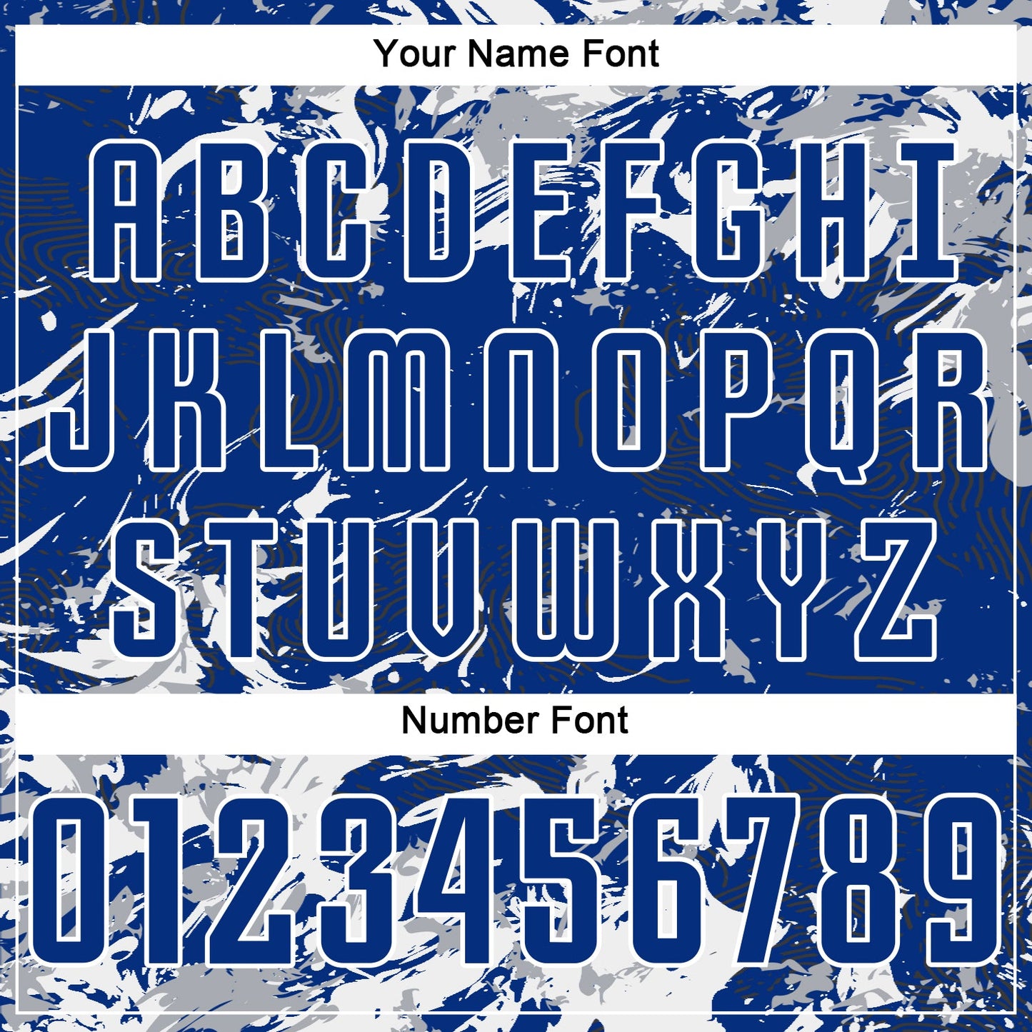 Custom Royal Gray-White Fluid Art Splash Sublimation Soccer Uniform Jersey view 6