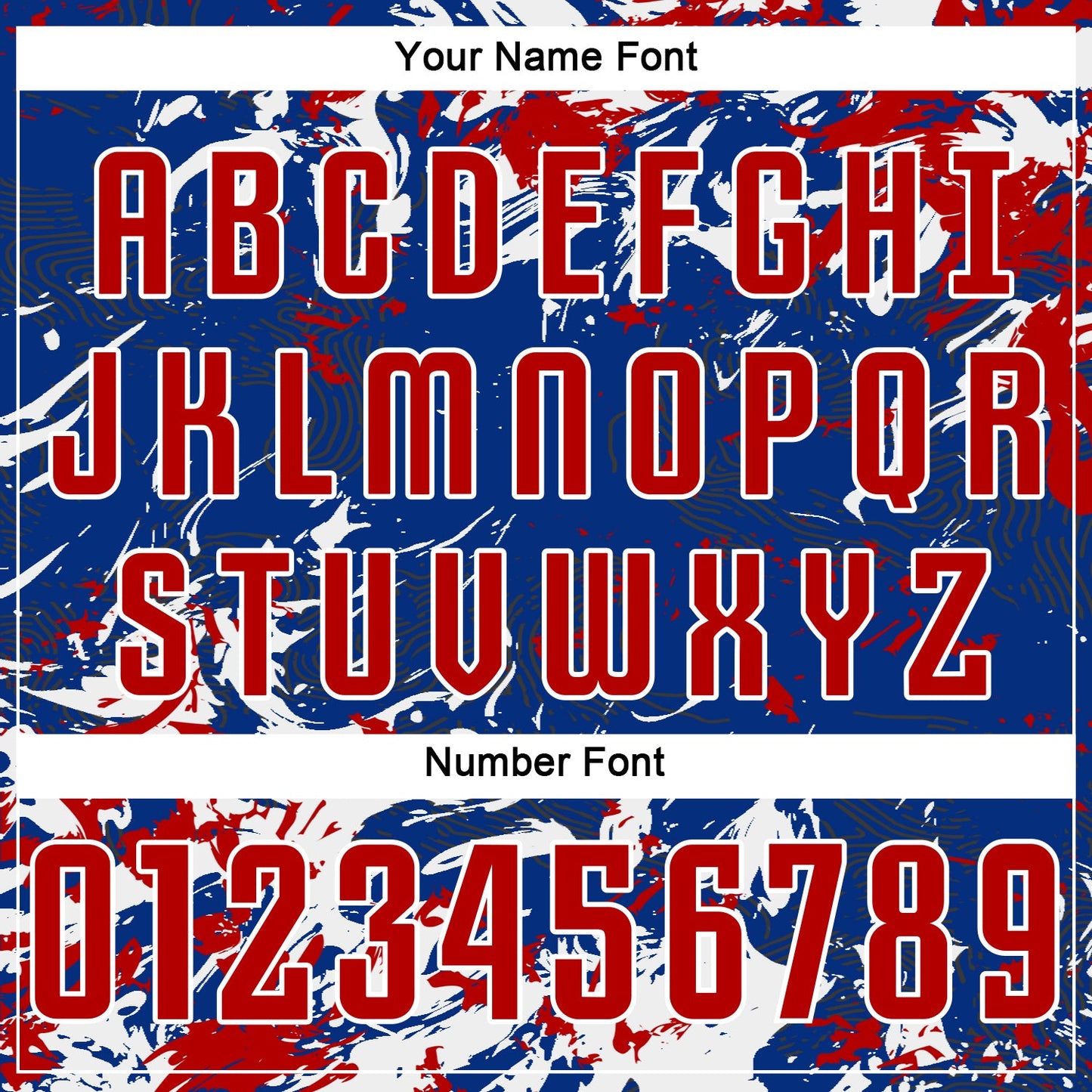 Custom Royal Red-White Fluid Art Splash Sublimation Soccer Uniform Jersey view 6