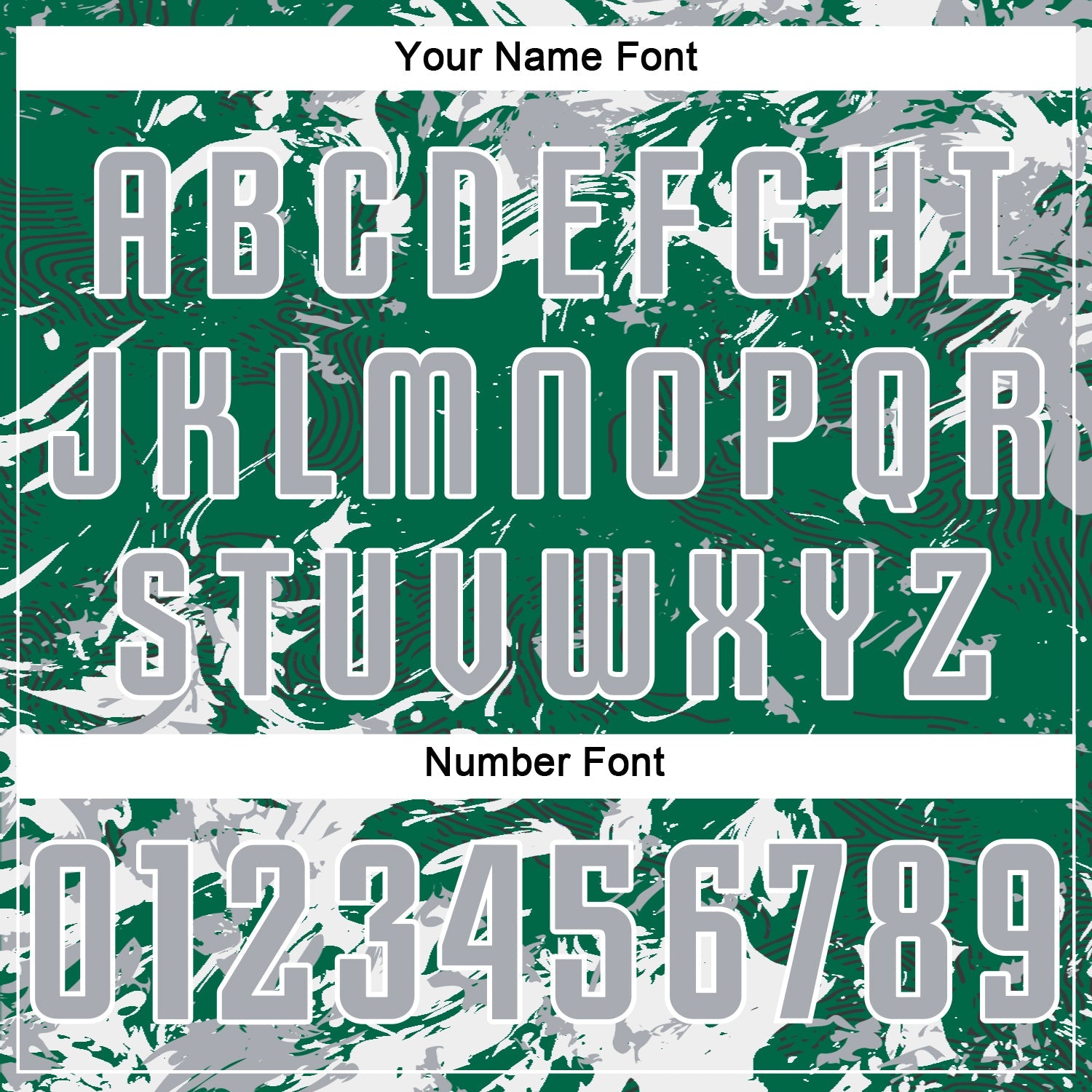 Custom Kelly Green Gray-White Fluid Art Splash Sublimation Soccer Uniform Jersey view 6