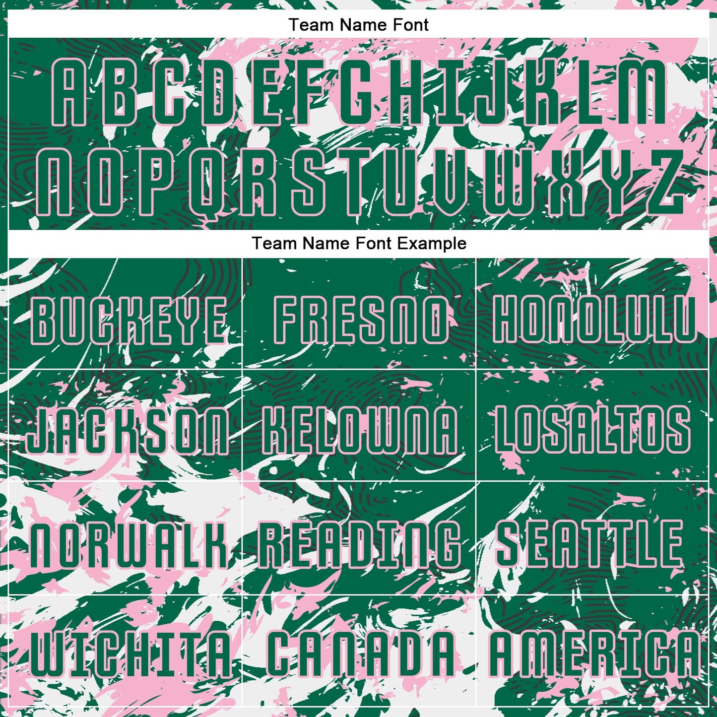 Custom Kelly Green Light Pink-White Fluid Art Splash Sublimation Soccer Uniform Jersey view 5