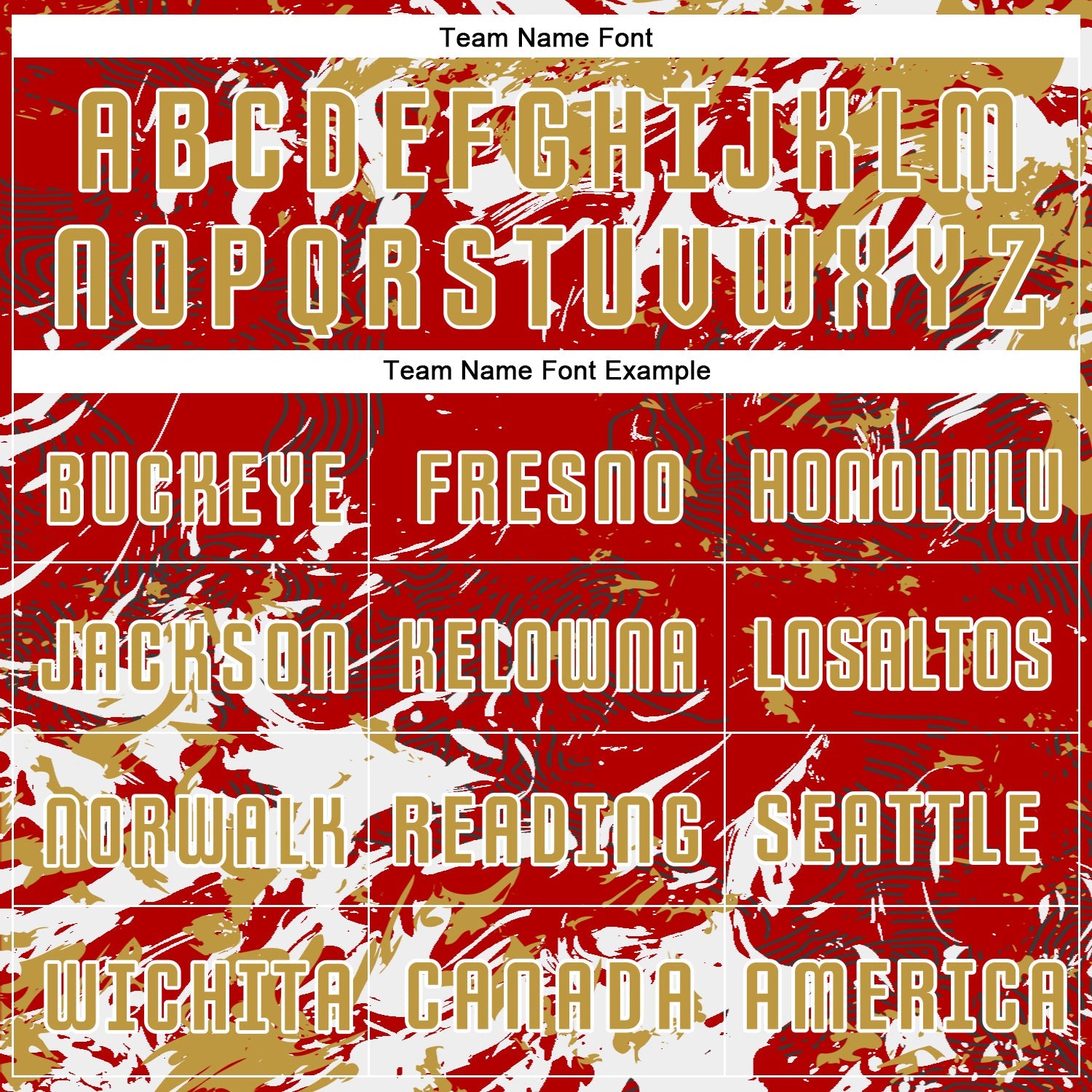 Custom Red Old Gold-White Fluid Art Splash Sublimation Soccer Uniform Jersey view 5