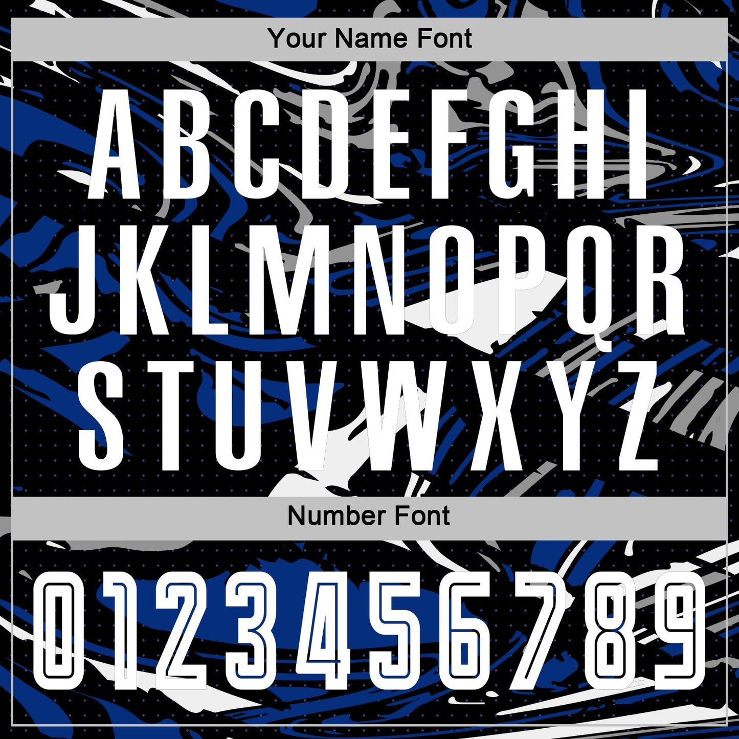 Custom Figure White Black-Royal Fluid Art Splash Sublimation Soccer Uniform Jersey view 6