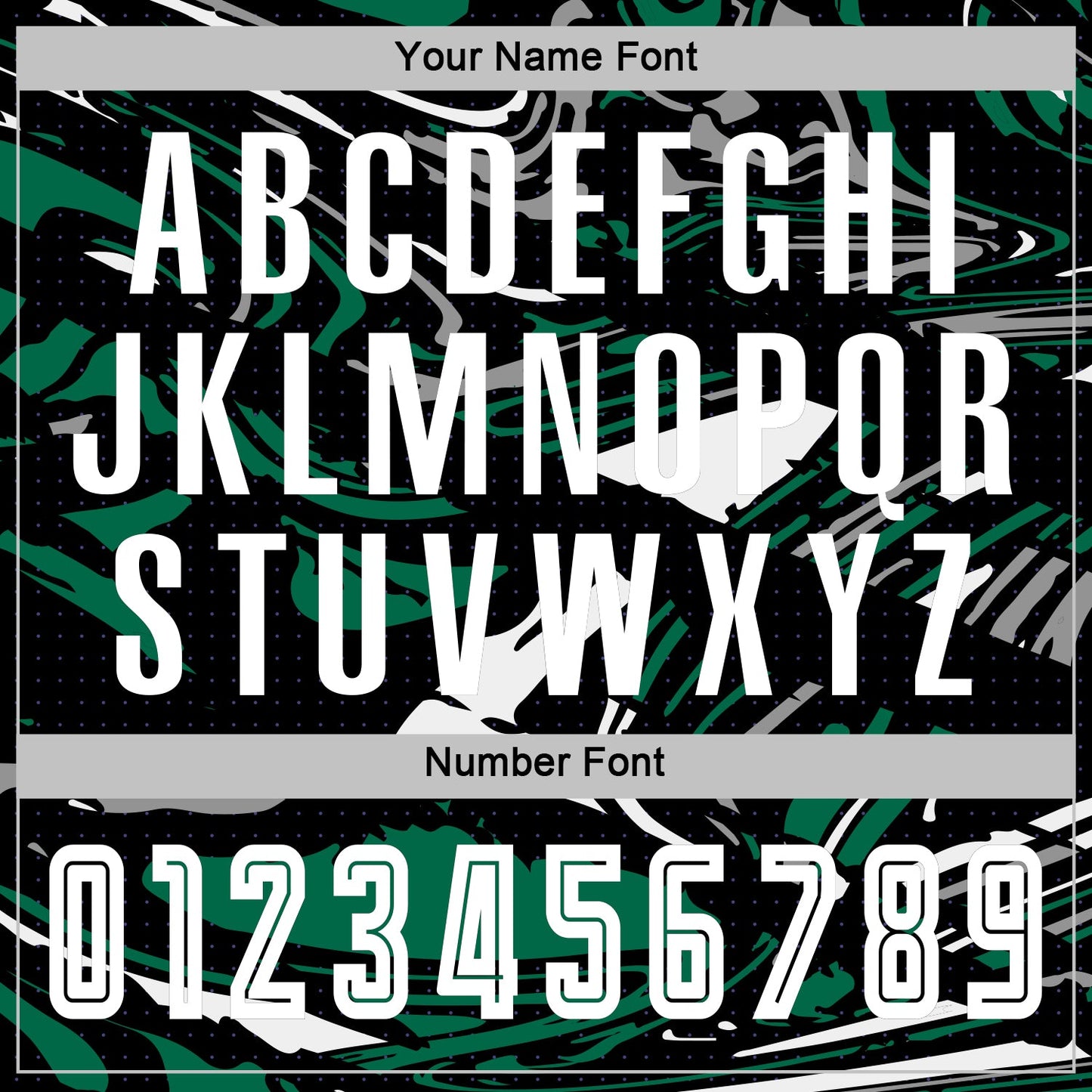Custom Figure White Black-Kelly Green Fluid Art Splash Sublimation Soccer Uniform Jersey view 6