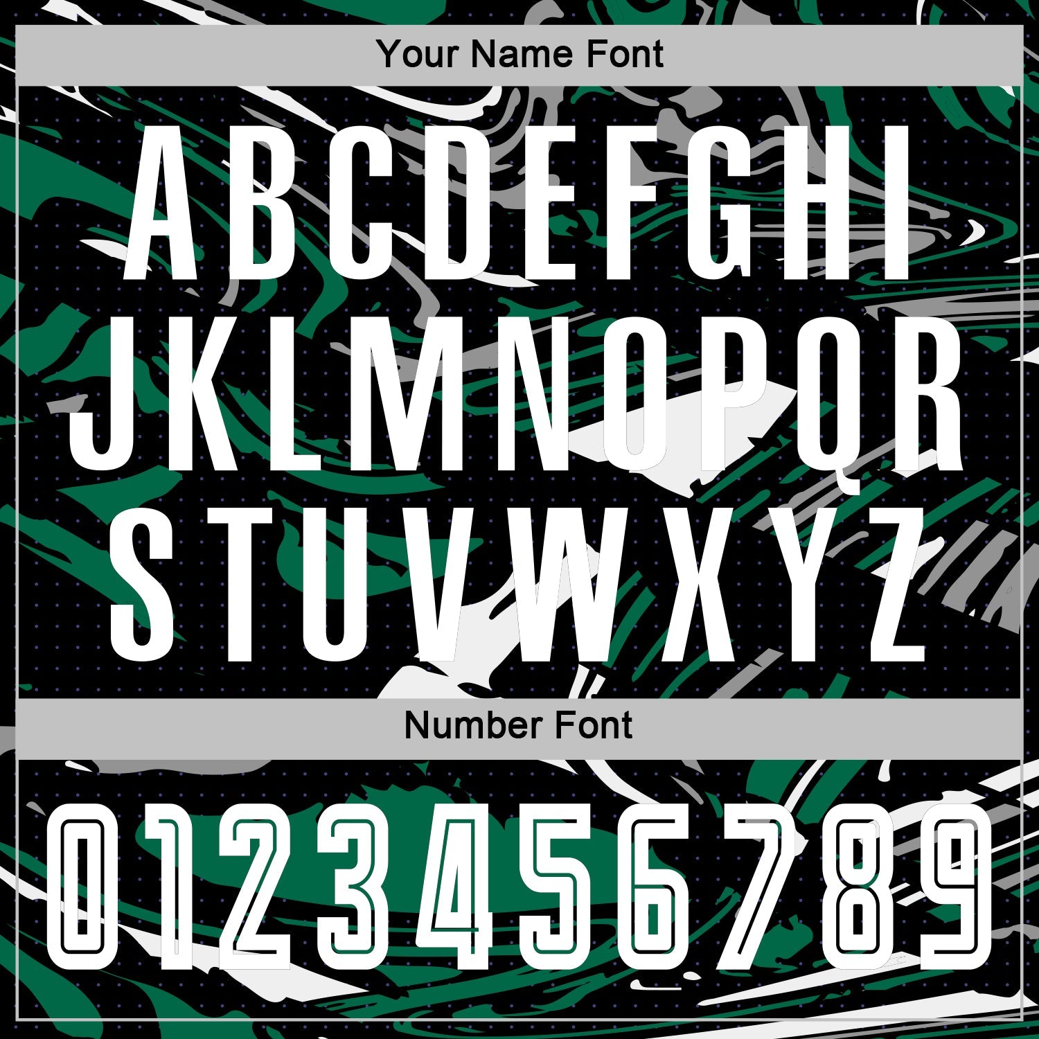 Custom Figure White Black-Kelly Green Fluid Art Splash Sublimation Soccer Uniform Jersey view 6