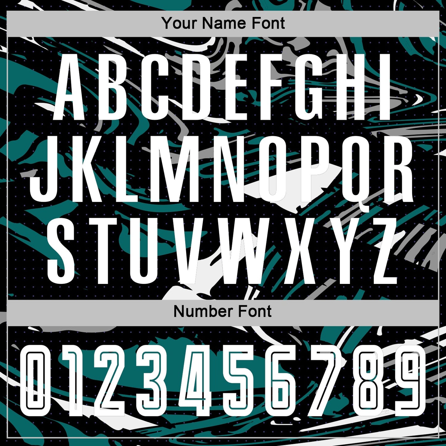 Custom Figure White Black-Teal Fluid Art Splash Sublimation Soccer Uniform Jersey view 6