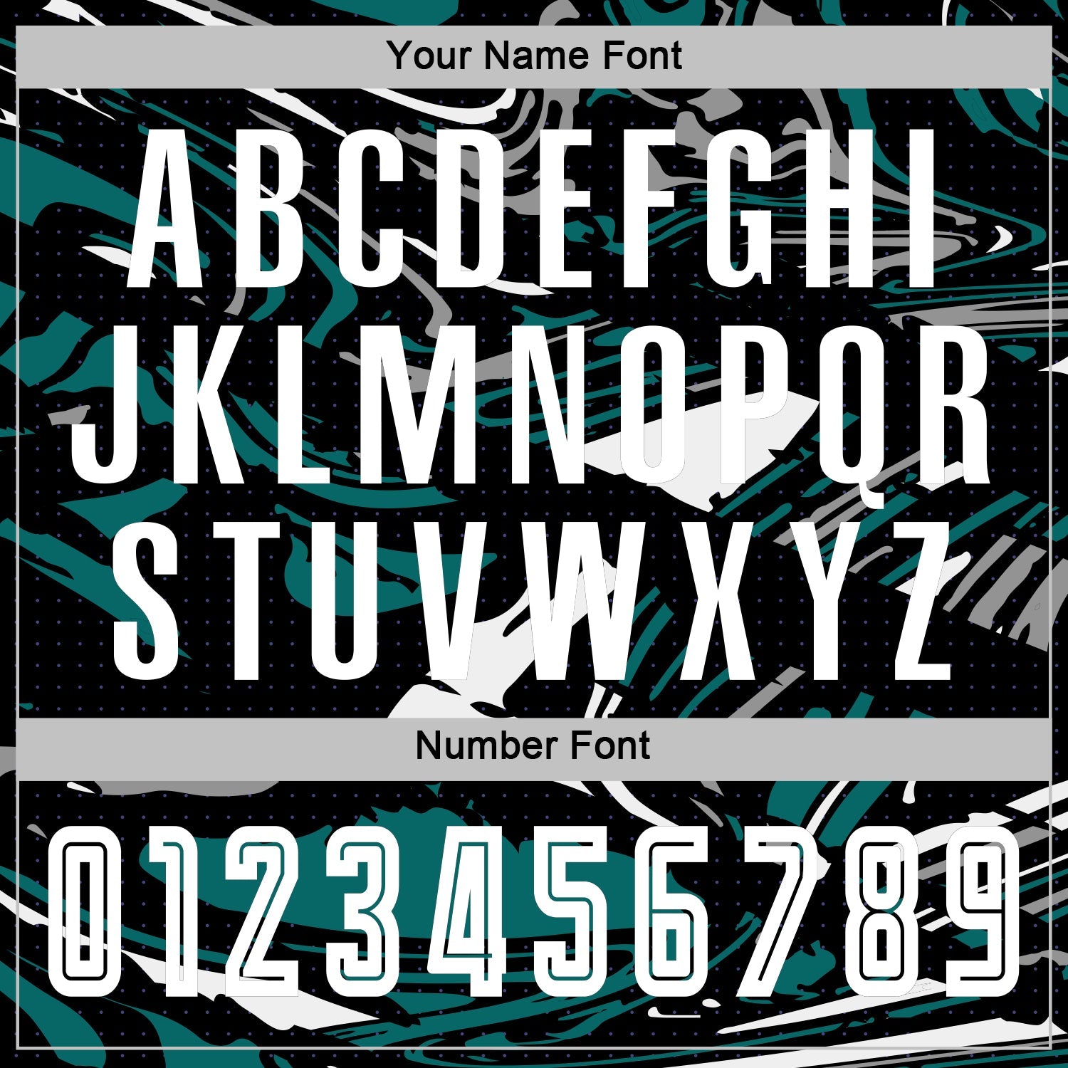 Custom Figure White Black-Teal Fluid Art Splash Sublimation Soccer Uniform Jersey view 6