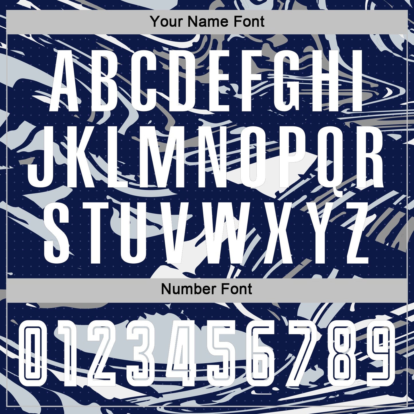 Custom Figure White Navy-Silver Fluid Art Splash Sublimation Soccer Uniform Jersey view 6