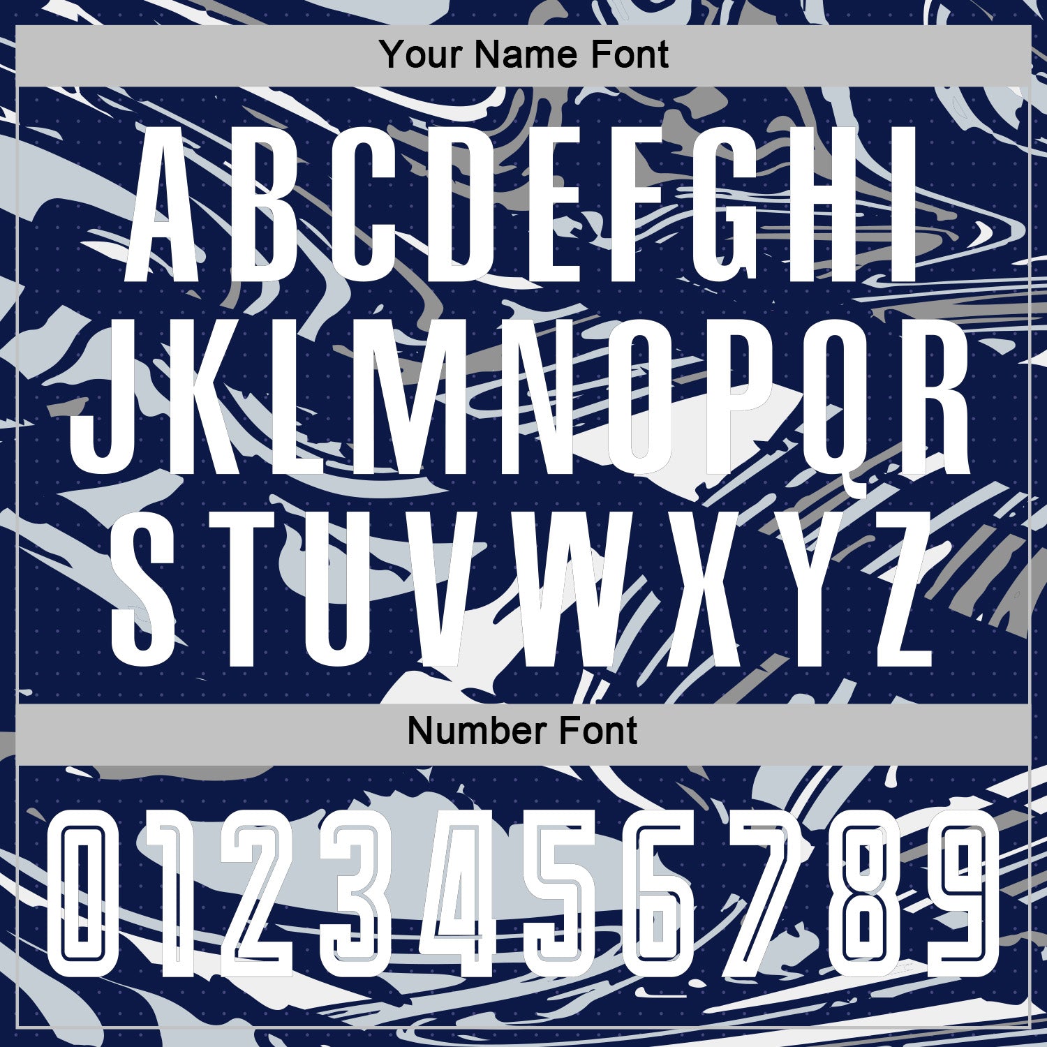 Custom Figure White Navy-Silver Fluid Art Splash Sublimation Soccer Uniform Jersey view 6