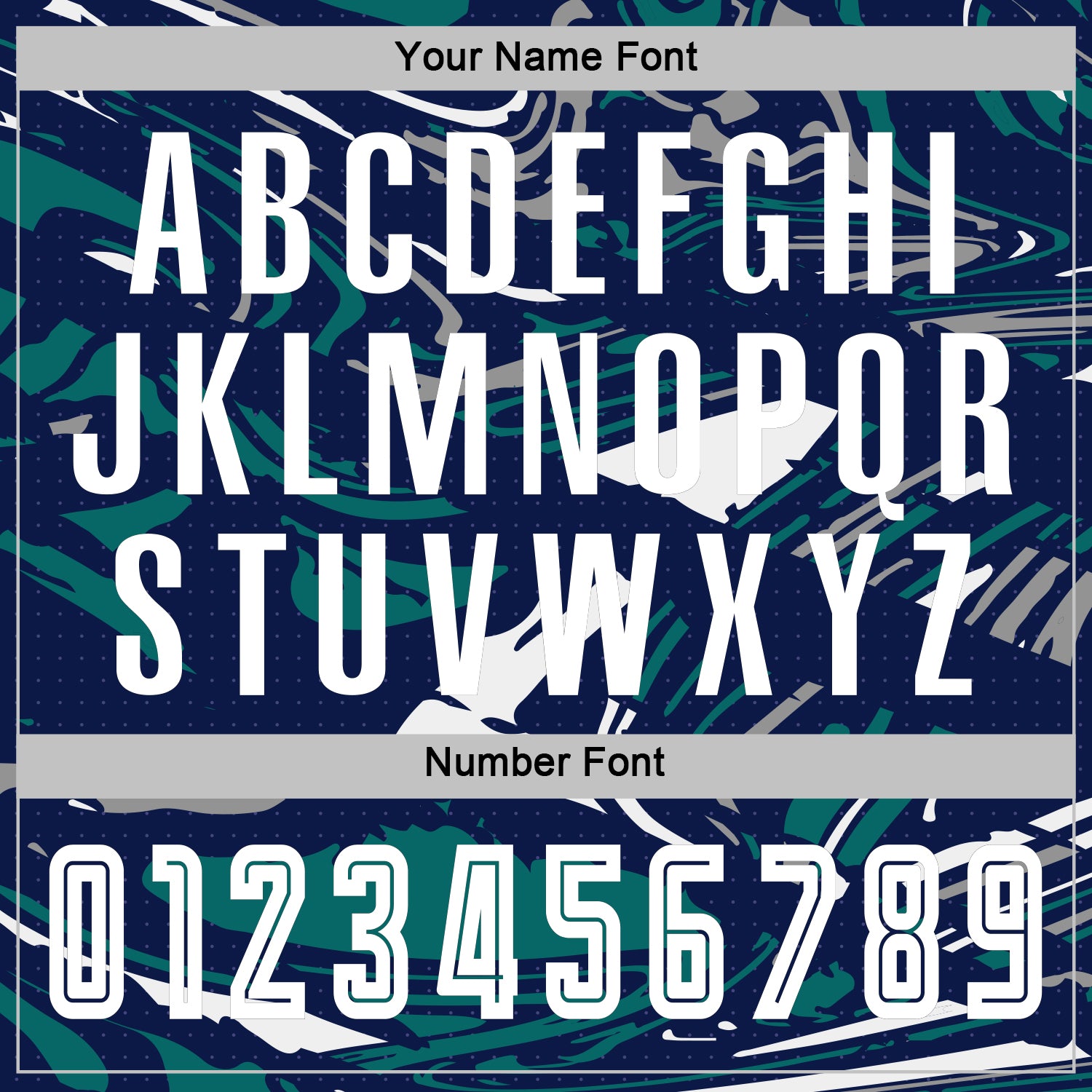 Custom Figure White Navy-Teal Fluid Art Splash Sublimation Soccer Uniform Jersey view 6