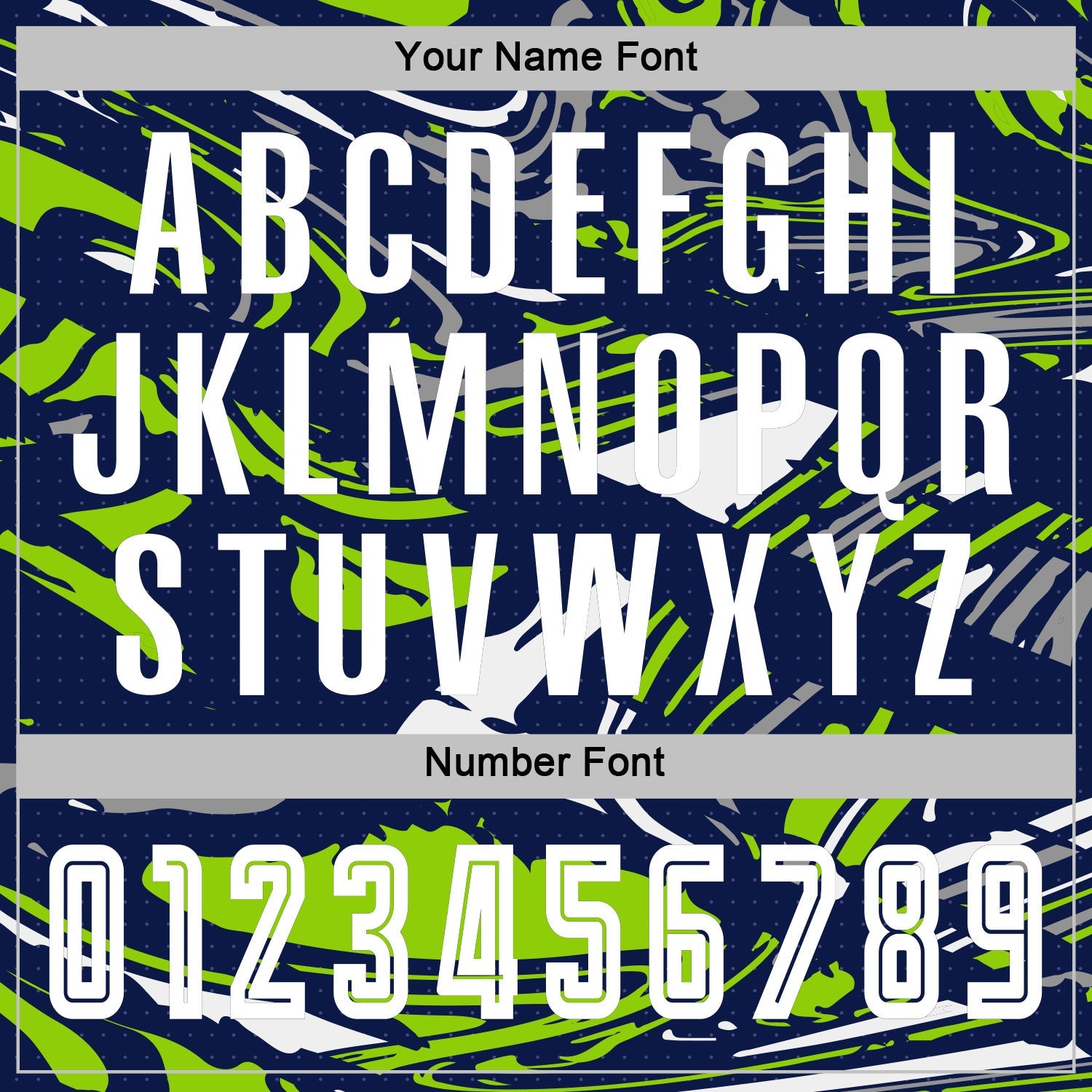 Custom Figure White Navy-Neon Green Fluid Art Splash Sublimation Soccer Uniform Jersey view 6