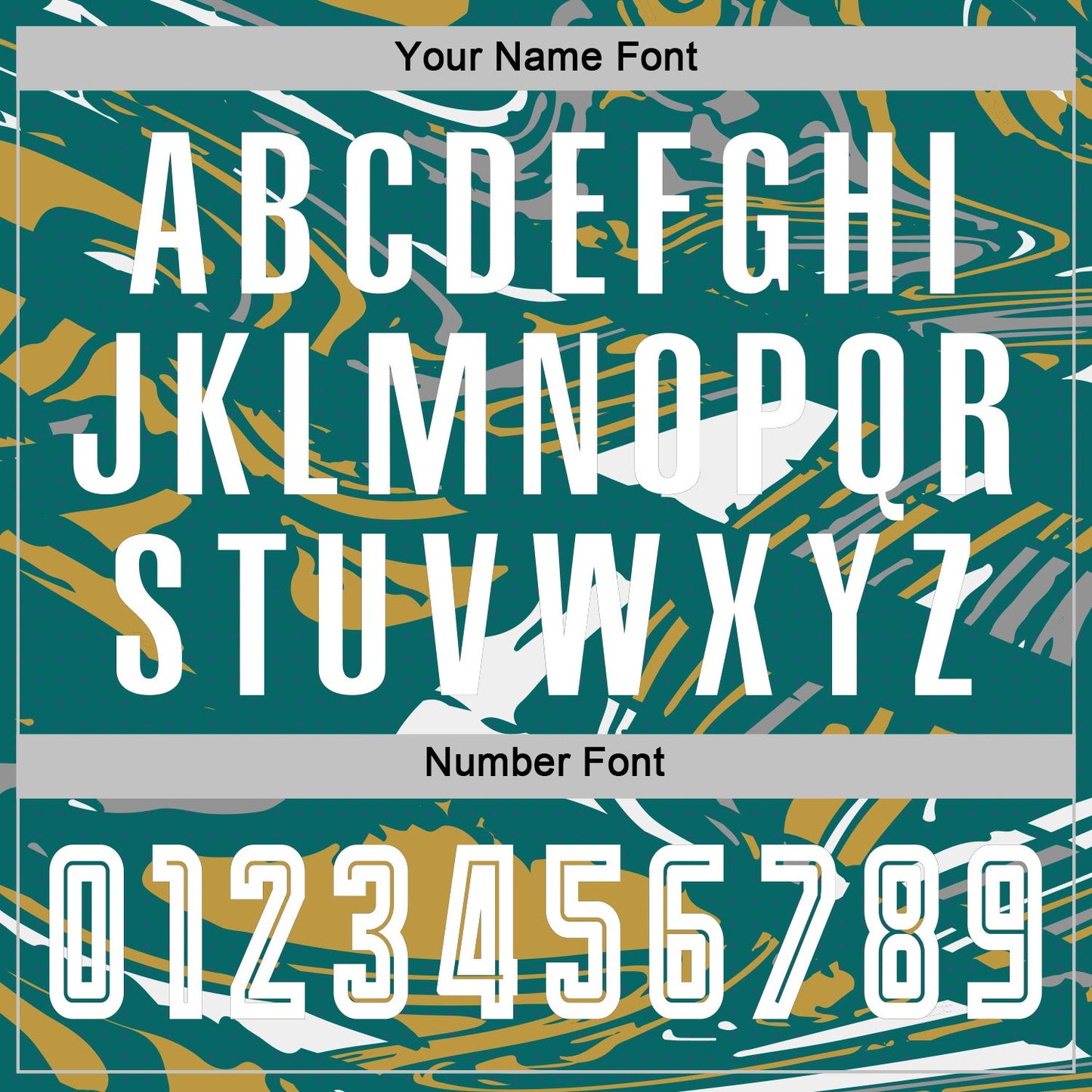 Custom Figure White Teal-Old Gold Fluid Art Splash Sublimation Soccer Uniform Jersey view 6