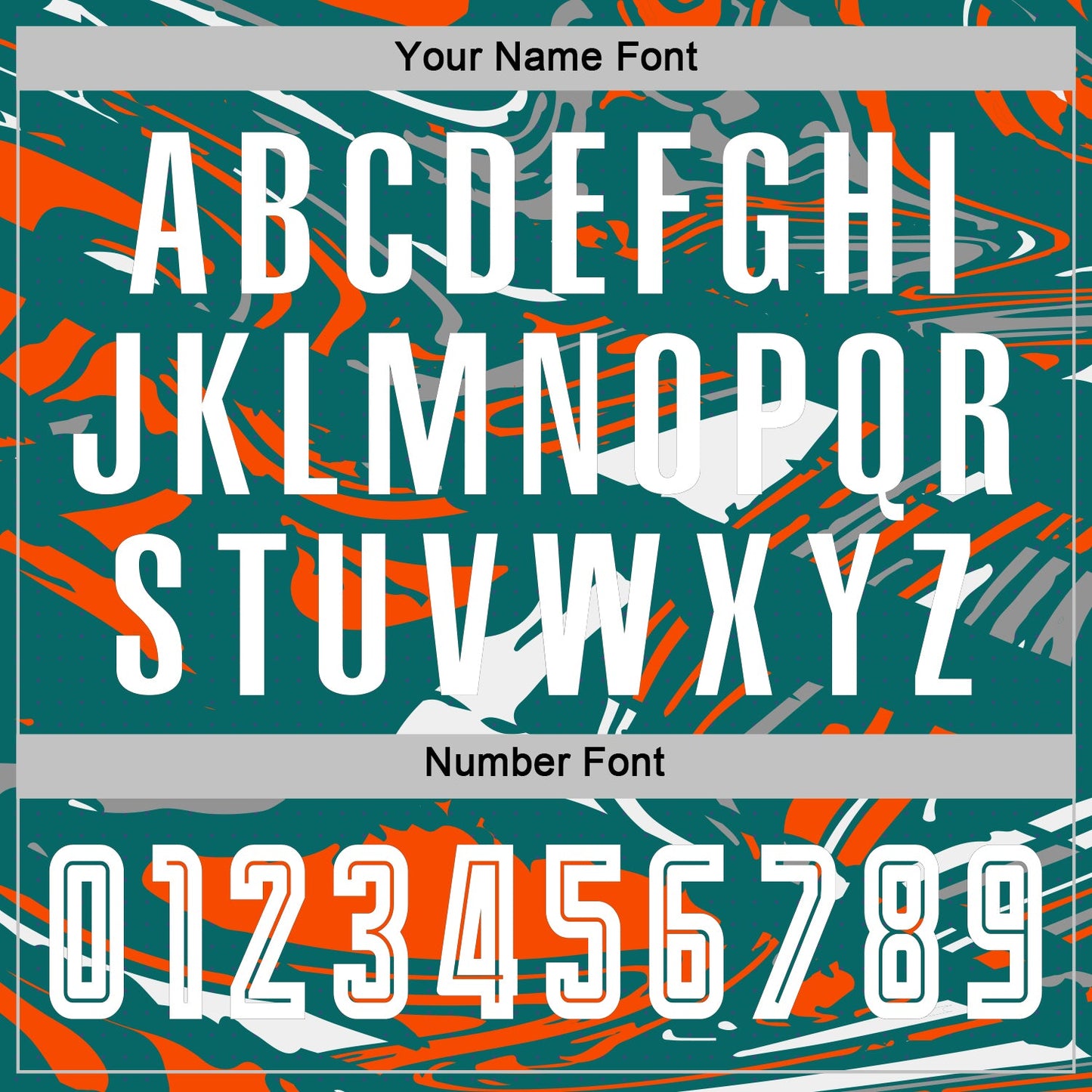 Custom Figure White Teal-Orange Fluid Art Splash Sublimation Soccer Uniform Jersey view 6