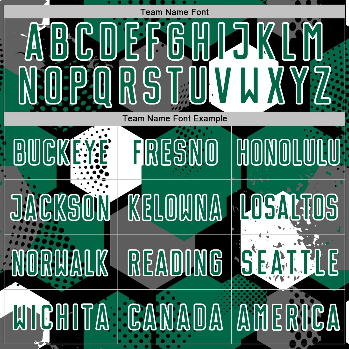 Custom Black Kelly Green-White Geometric Shape Sublimation Soccer Uniform Jersey view 5