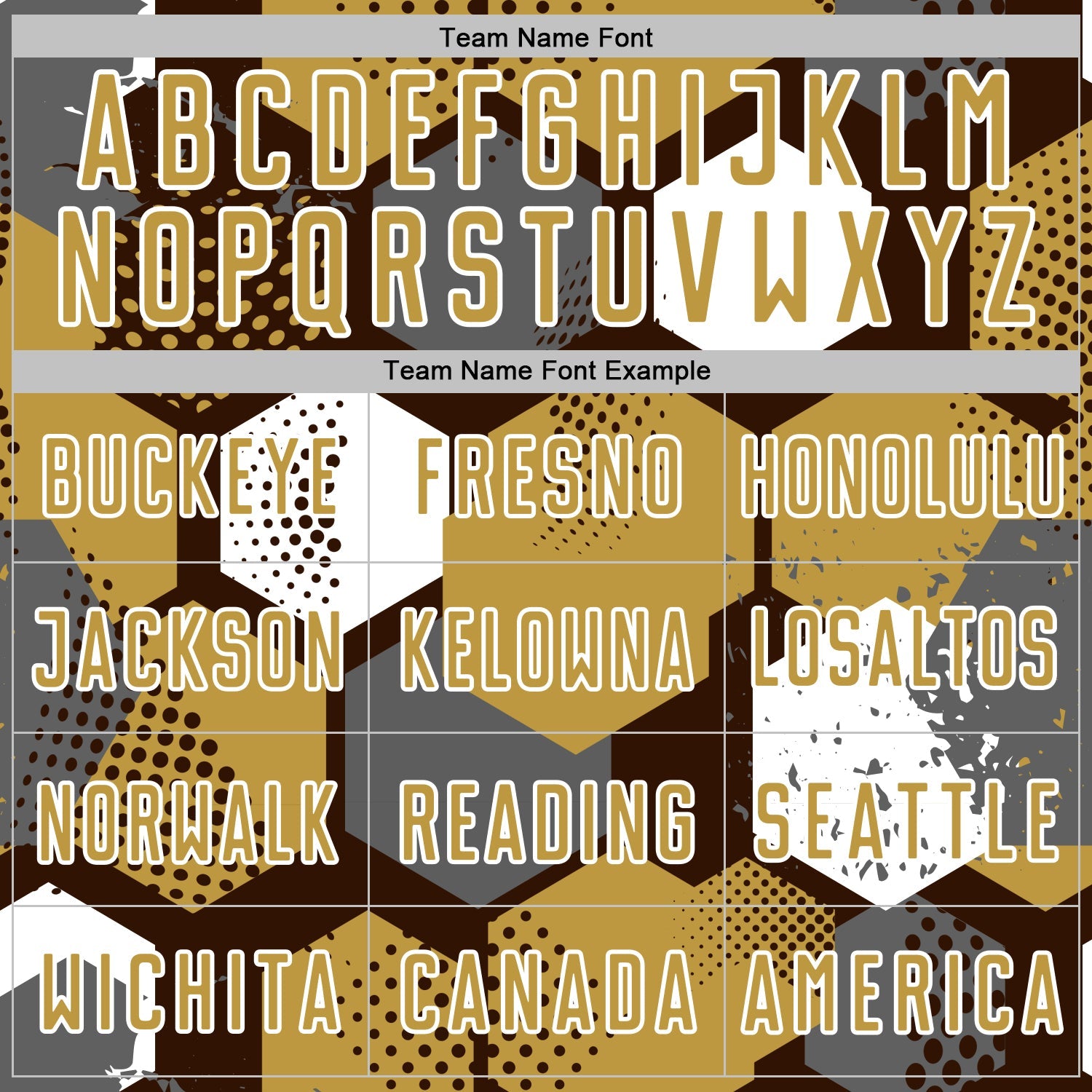 Custom Brown Old Gold-White Geometric Shape Sublimation Soccer Uniform Jersey view 5