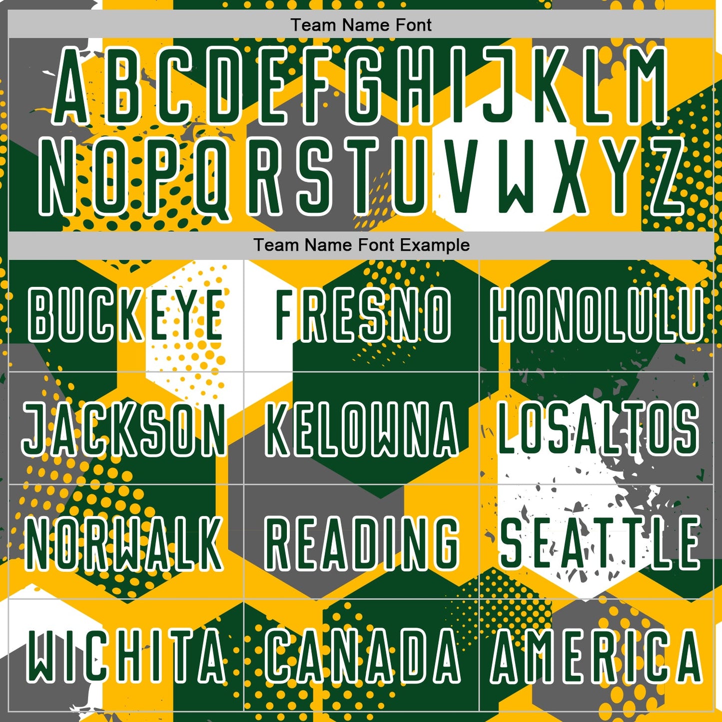 Custom Gold Green-White Geometric Shape Sublimation Soccer Uniform Jersey view 5