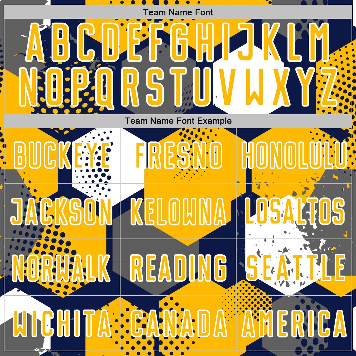 Custom Navy Gold-White Geometric Shape Sublimation Soccer Uniform Jersey view 5