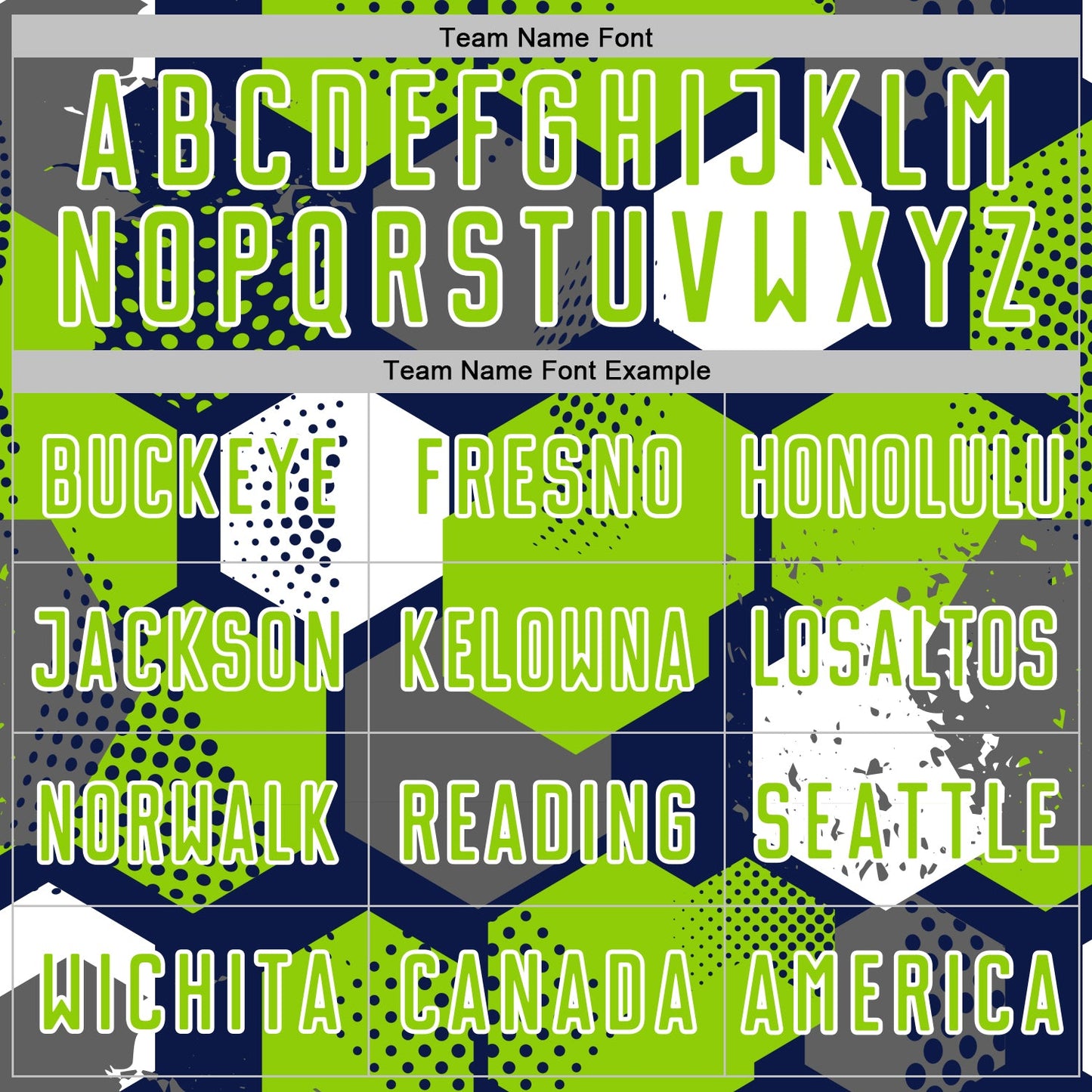 Custom Navy Neon Green-White Geometric Shape Sublimation Soccer Uniform Jersey view 5