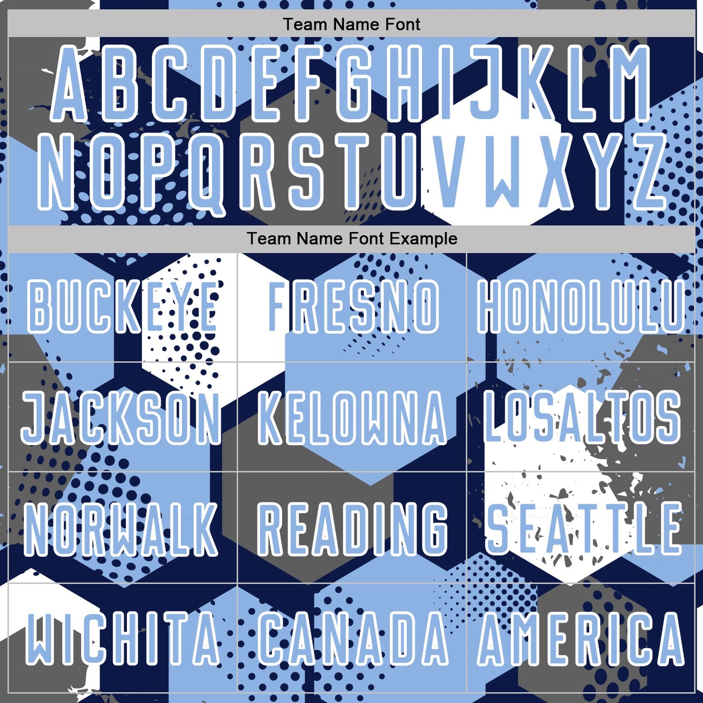 Custom Navy Light Blue-White Geometric Shape Sublimation Soccer Uniform Jersey view 5