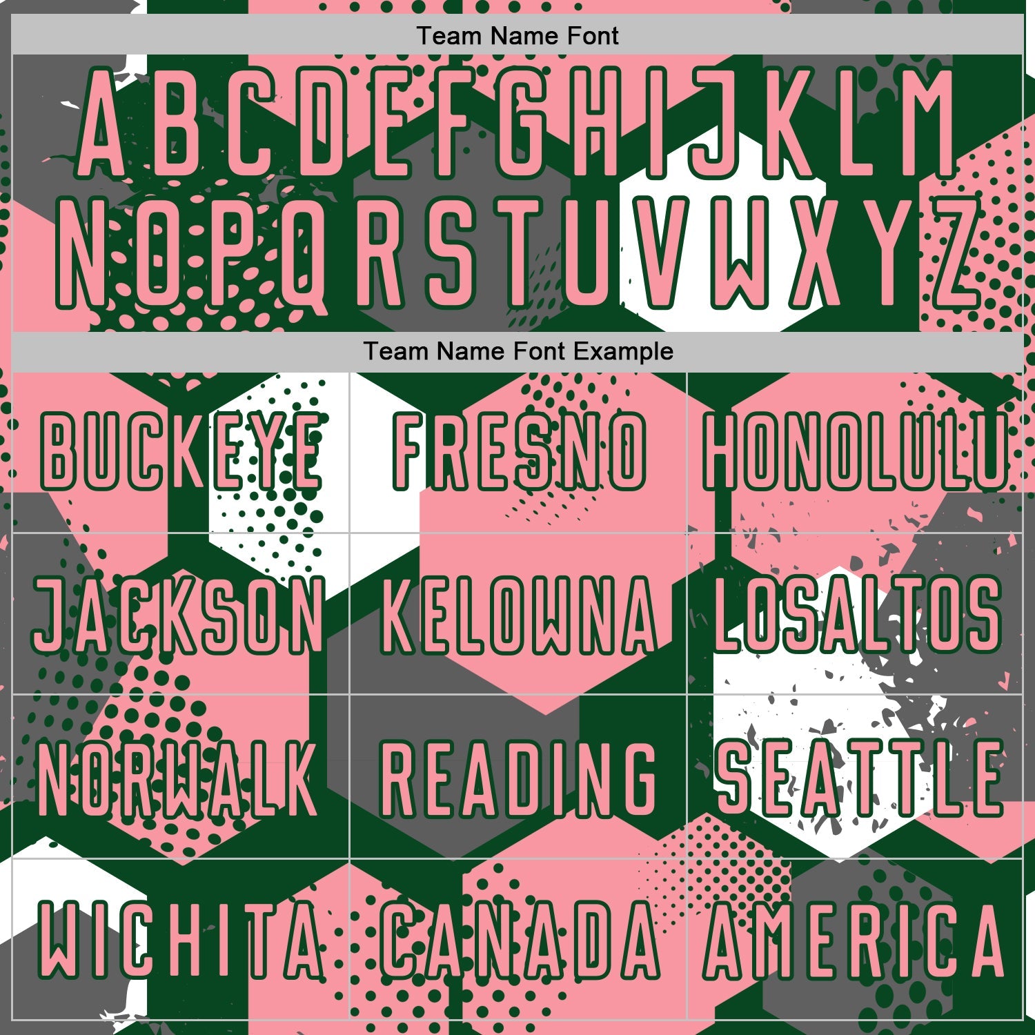 Custom Green Medium Pink-White Geometric Shape Sublimation Soccer Uniform Jersey view 5