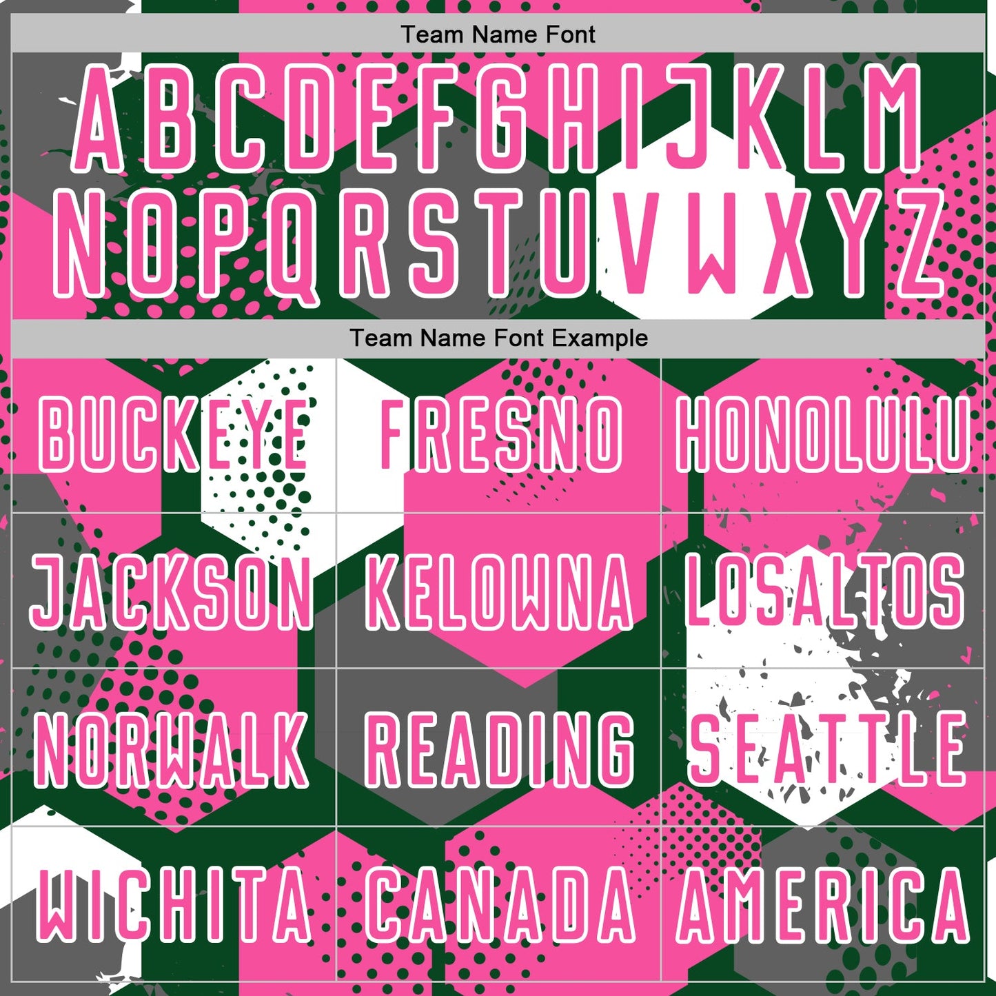 Custom Green Pink-White Geometric Shape Sublimation Soccer Uniform Jersey view 5