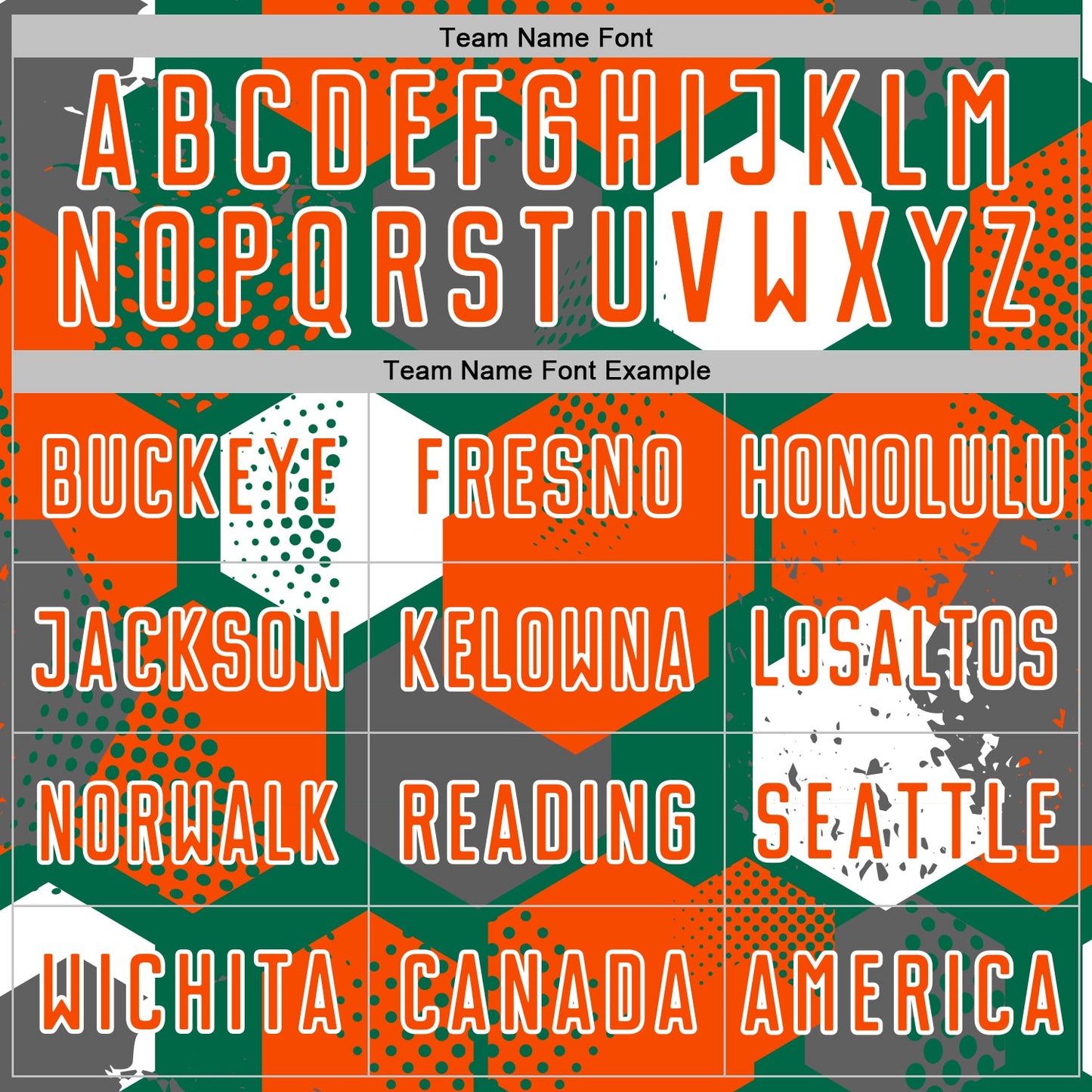 Custom Kelly Green Orange-White Geometric Shape Sublimation Soccer Uniform Jersey view 5