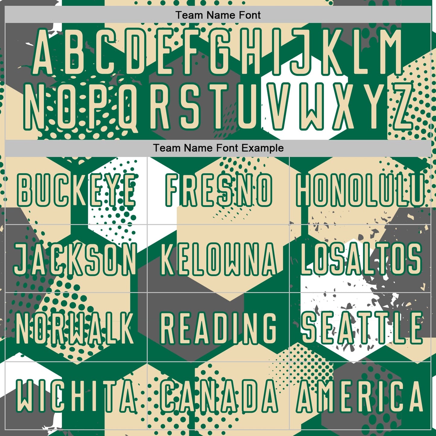 Custom Kelly Green Cream-White Geometric Shape Sublimation Soccer Uniform Jersey view 5