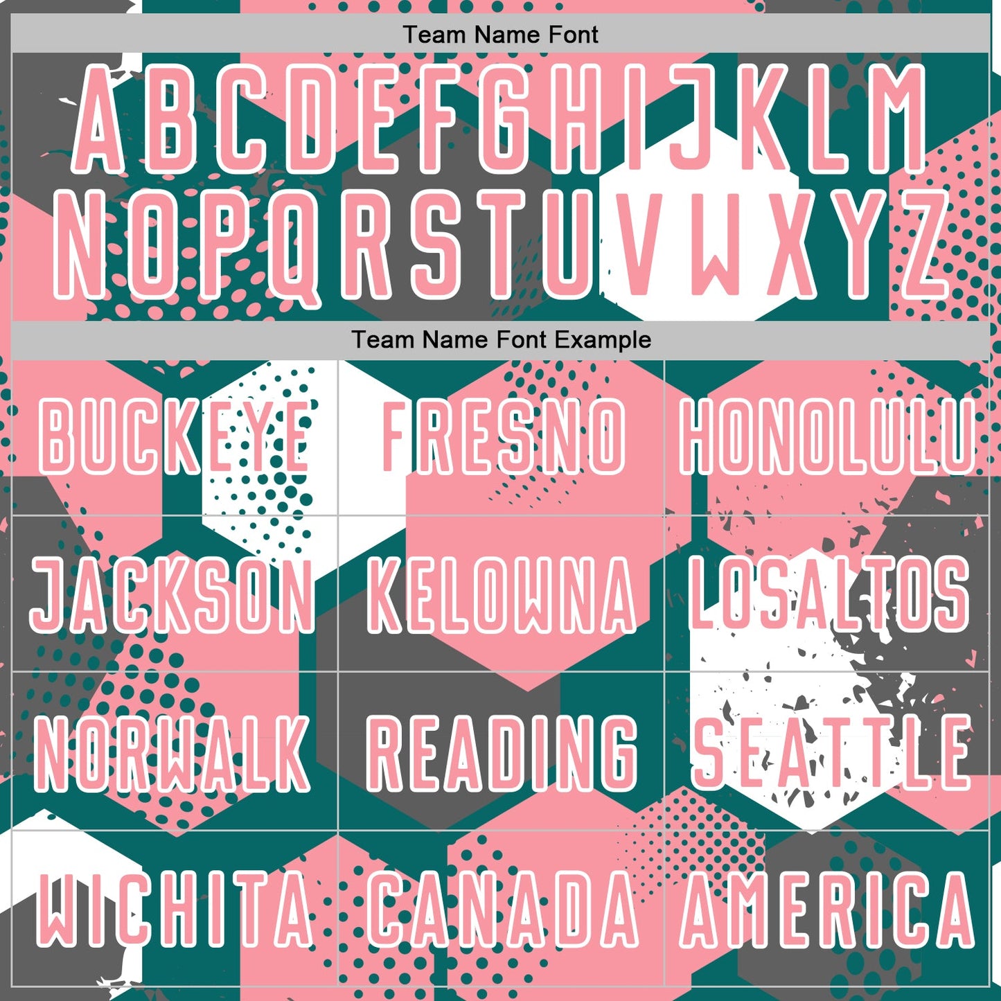 Custom Teal Medium Pink-White Geometric Shape Sublimation Soccer Uniform Jersey view 5