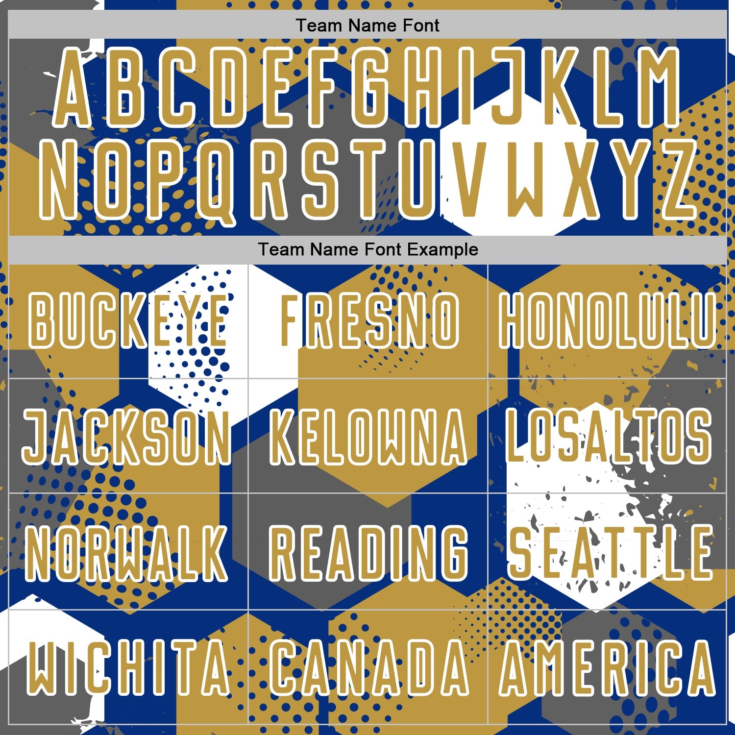 Custom Royal Old Gold-White Geometric Shape Sublimation Soccer Uniform Jersey view 5