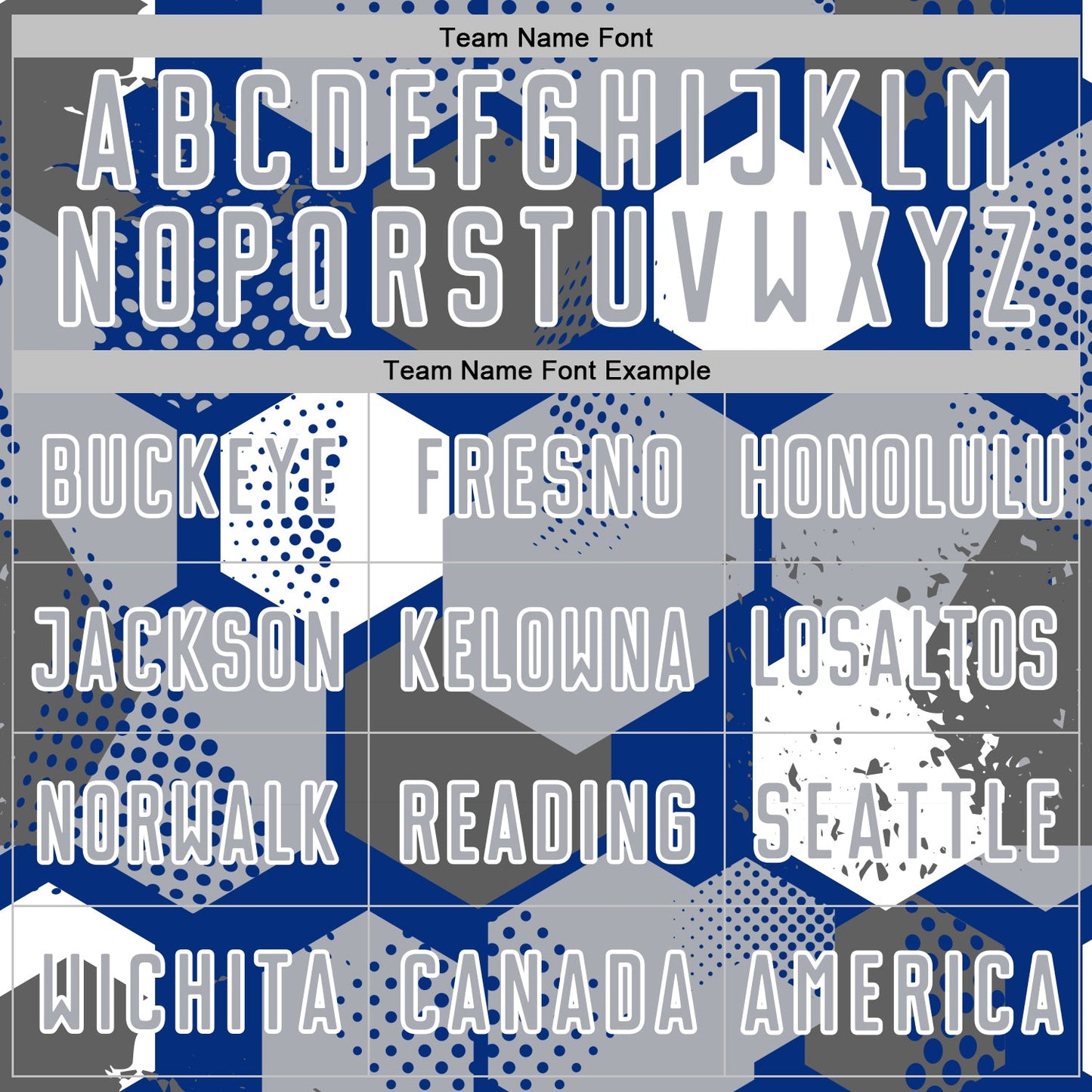 Custom Royal Gray-White Geometric Shape Sublimation Soccer Uniform Jersey view 5