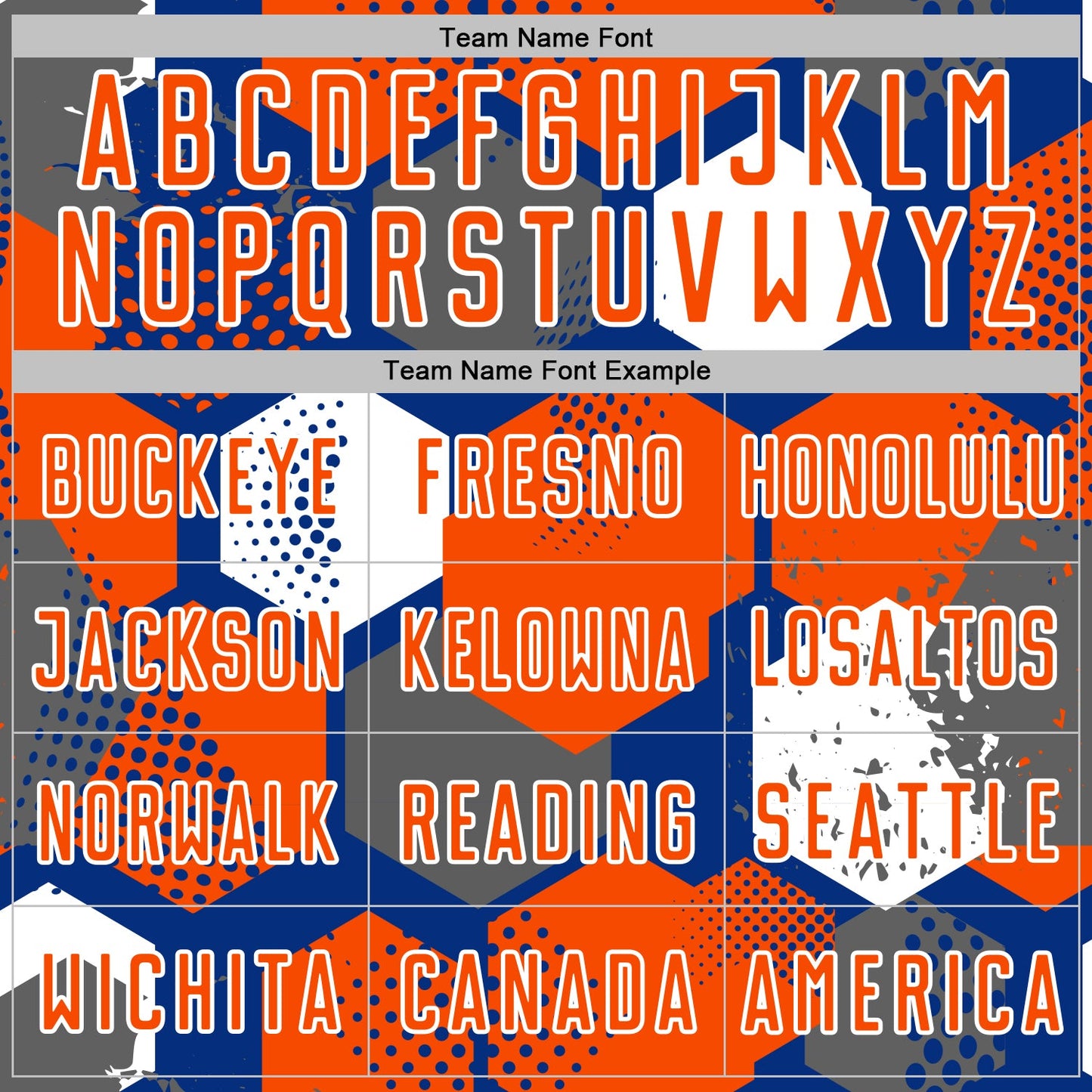 Custom Royal Orange-White Geometric Shape Sublimation Soccer Uniform Jersey view 5