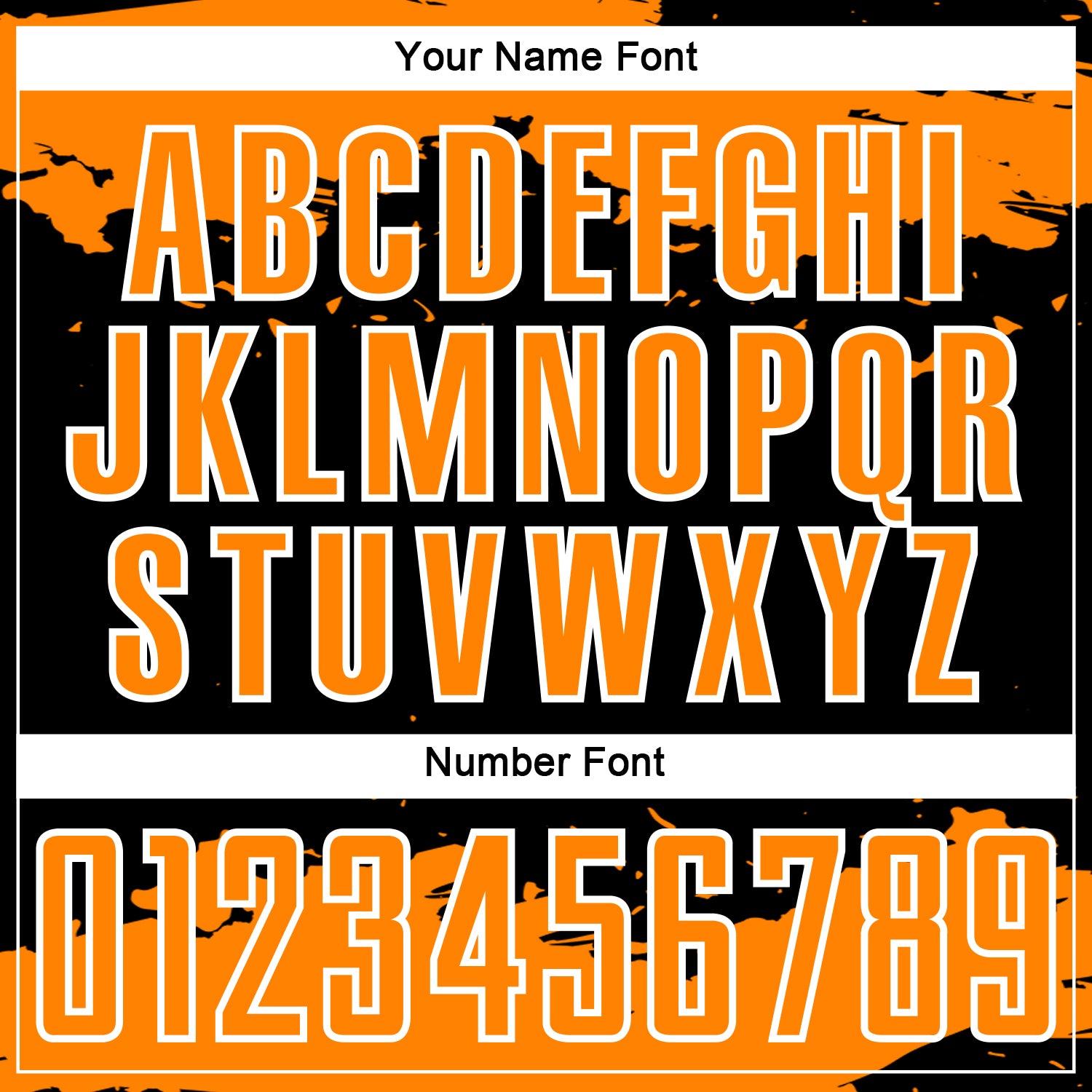 Custom Black Bay Orange-White Abstract Fragment Art Sublimation Soccer Uniform Jersey view 6