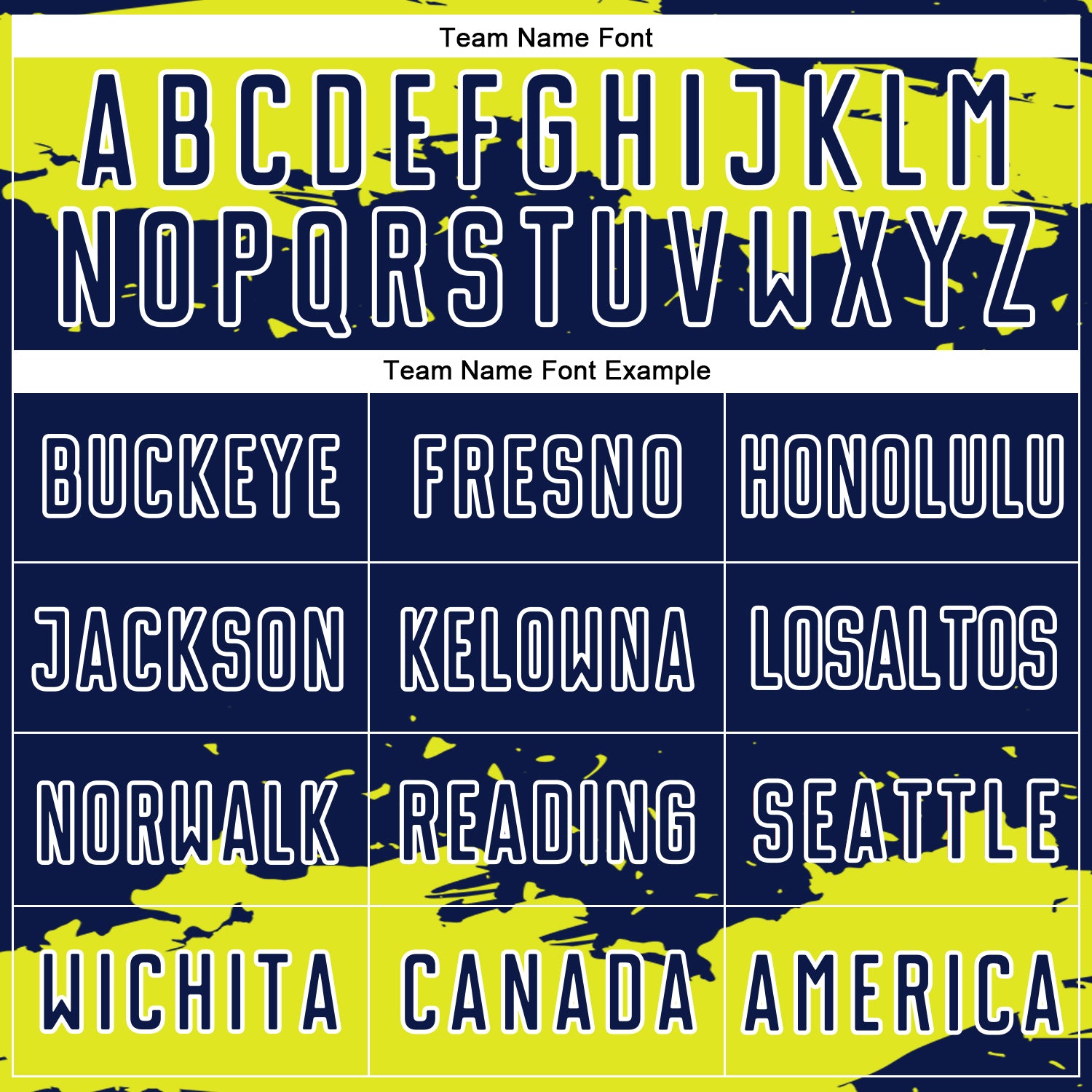 Custom Navy Neon Yellow-White Abstract Fragment Art Sublimation Soccer Uniform Jersey view 5