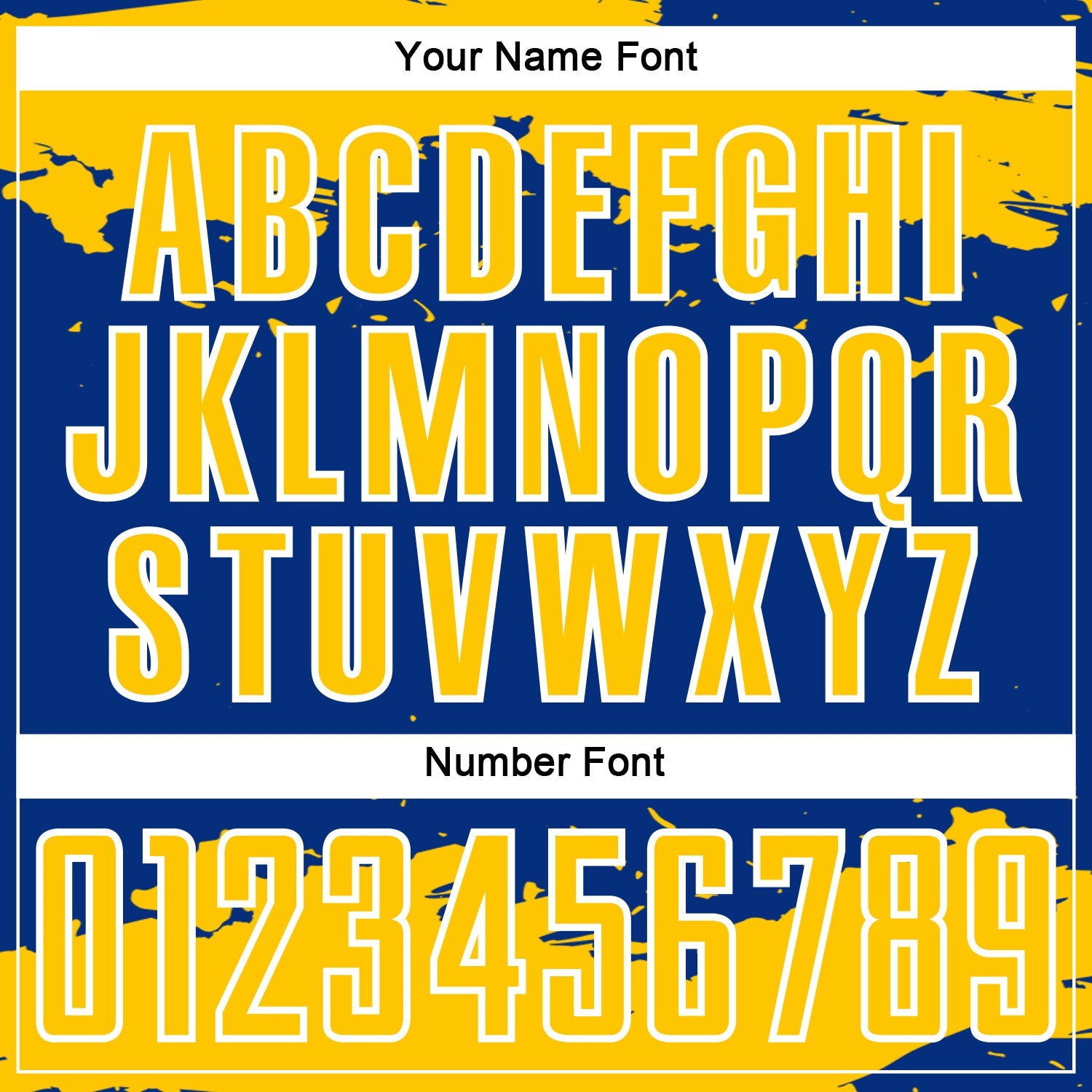 Custom Royal Yellow-White Abstract Fragment Art Sublimation Soccer Uniform Jersey view 6