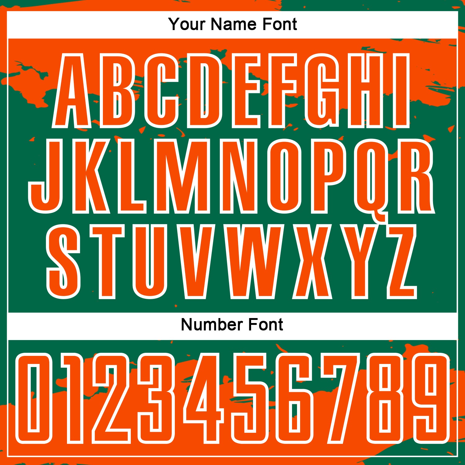Custom Kelly Green Orange-White Abstract Fragment Art Sublimation Soccer Uniform Jersey view 6