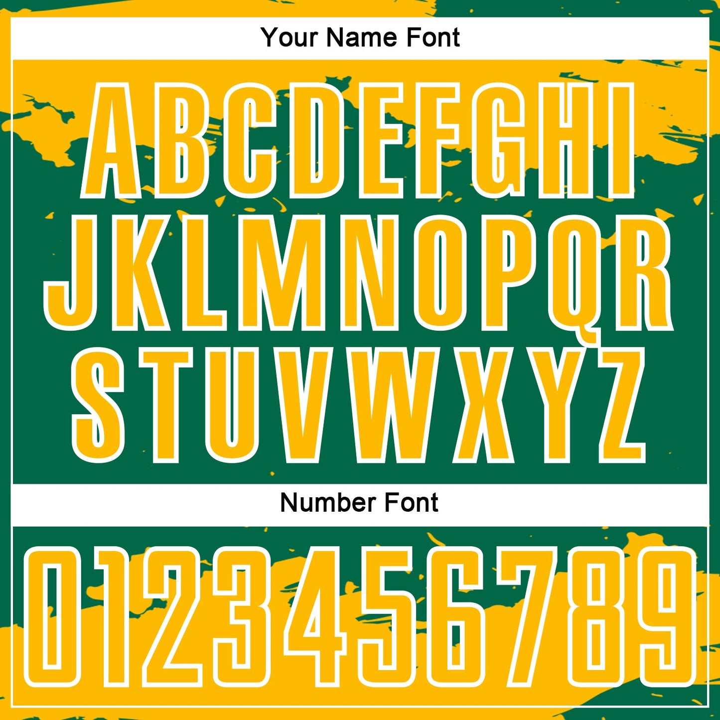 Custom Kelly Green Gold-White Abstract Fragment Art Sublimation Soccer Uniform Jersey view 6