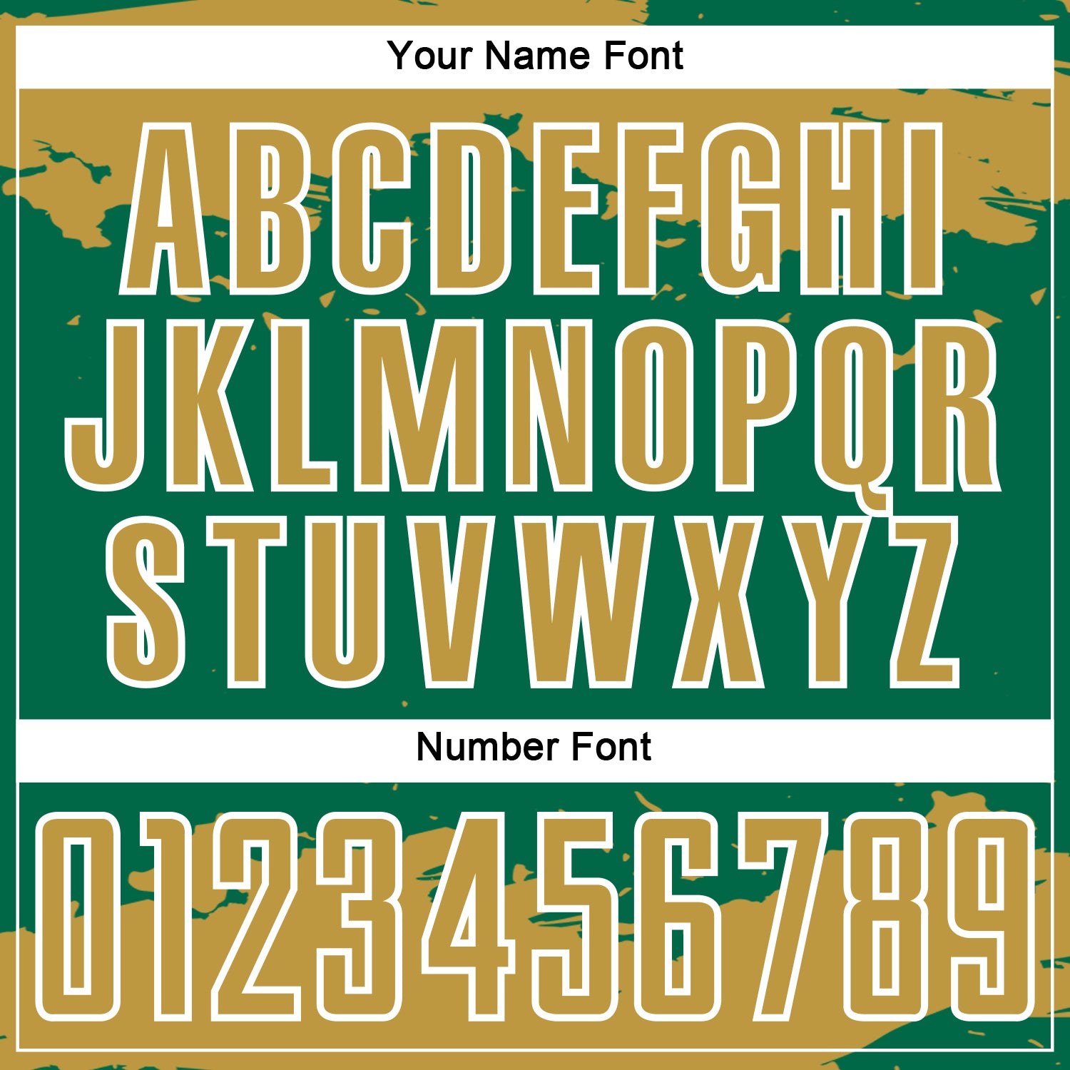 Custom Kelly Green Old Gold-White Abstract Fragment Art Sublimation Soccer Uniform Jersey view 6